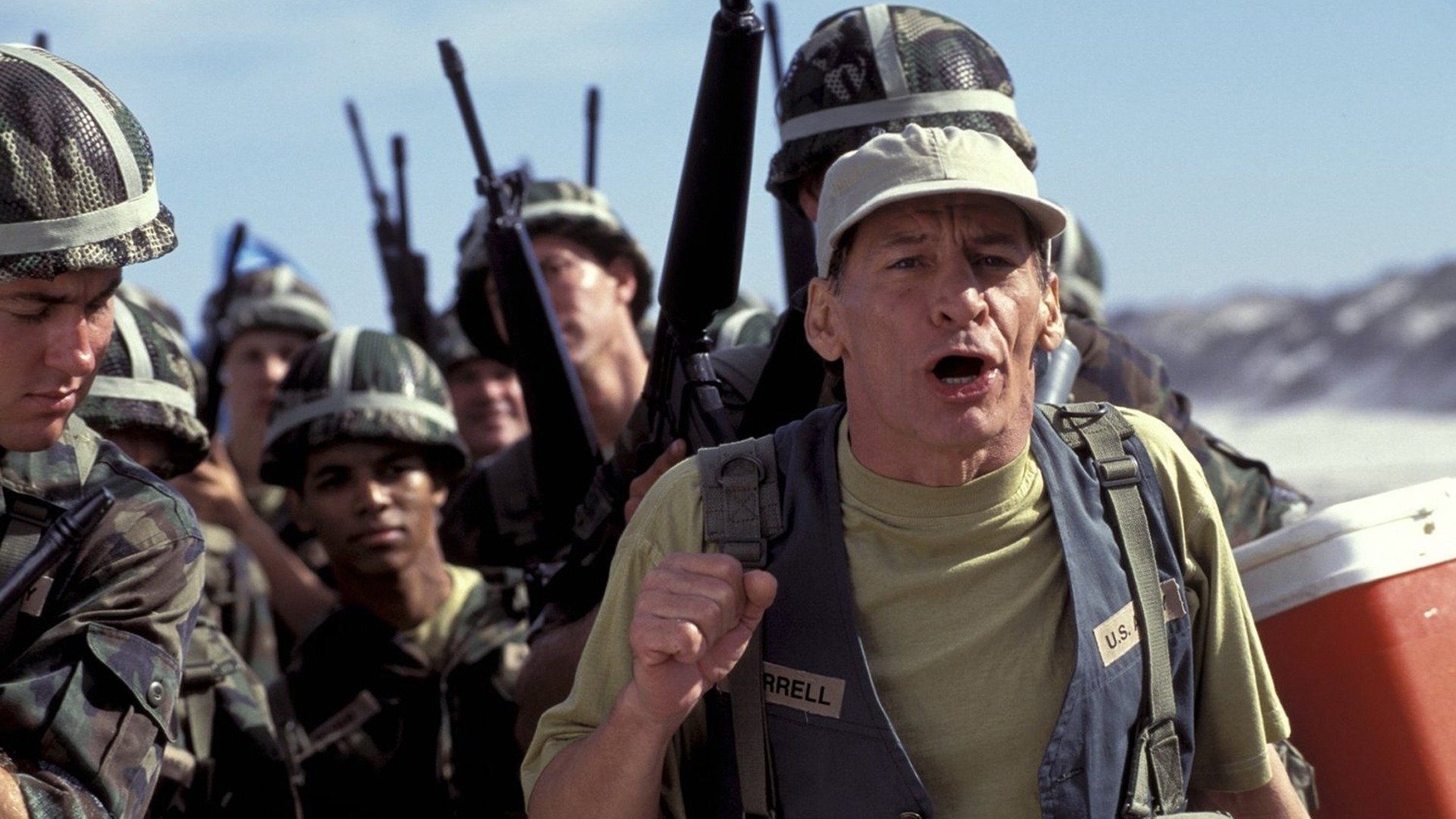 Backdrop for Ernest in the Army