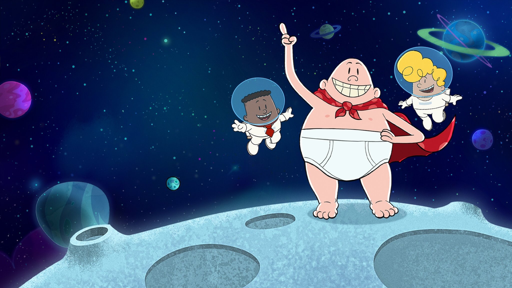 Backdrop for The Epic Tales of Captain Underpants in Space