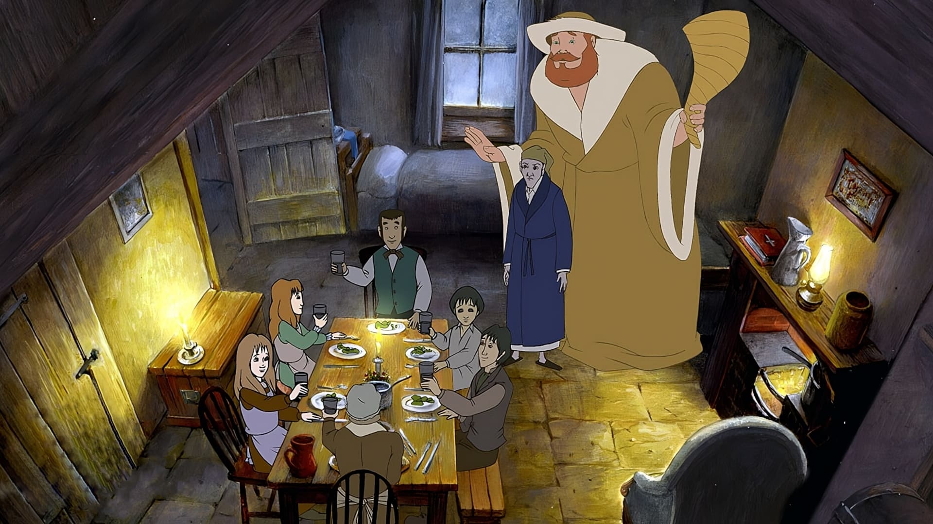 Backdrop for Christmas Carol: The Movie