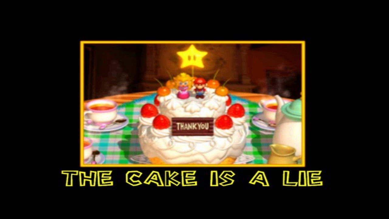 Backdrop for The Cake is a Lie!