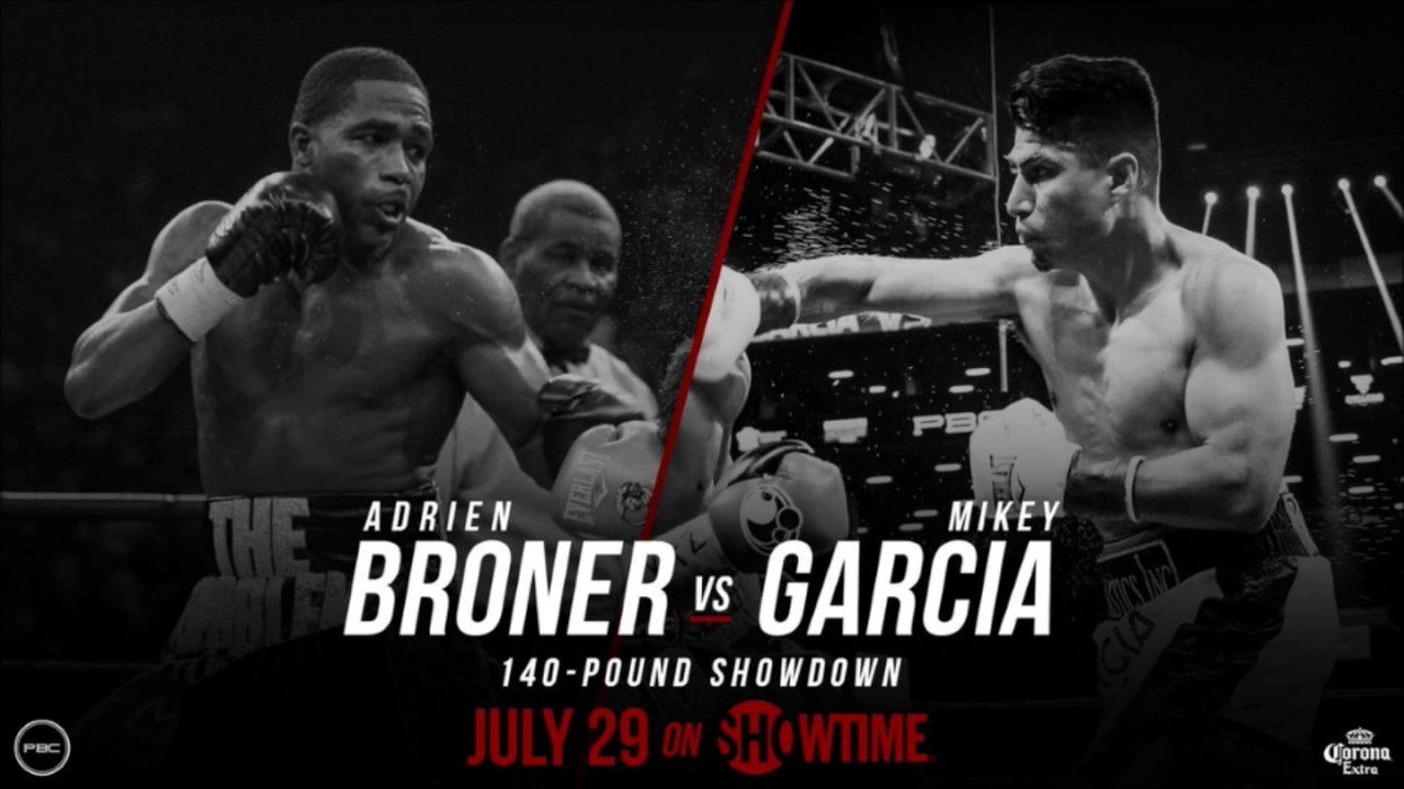 Backdrop for Adrien Broner vs. Mikey Garcia