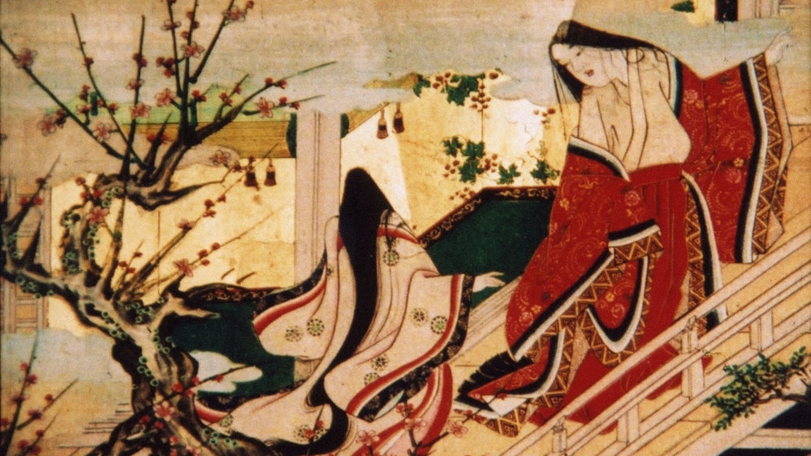 Backdrop for Into the Picture Scroll: The Tale of Yamanaka Tokiwa