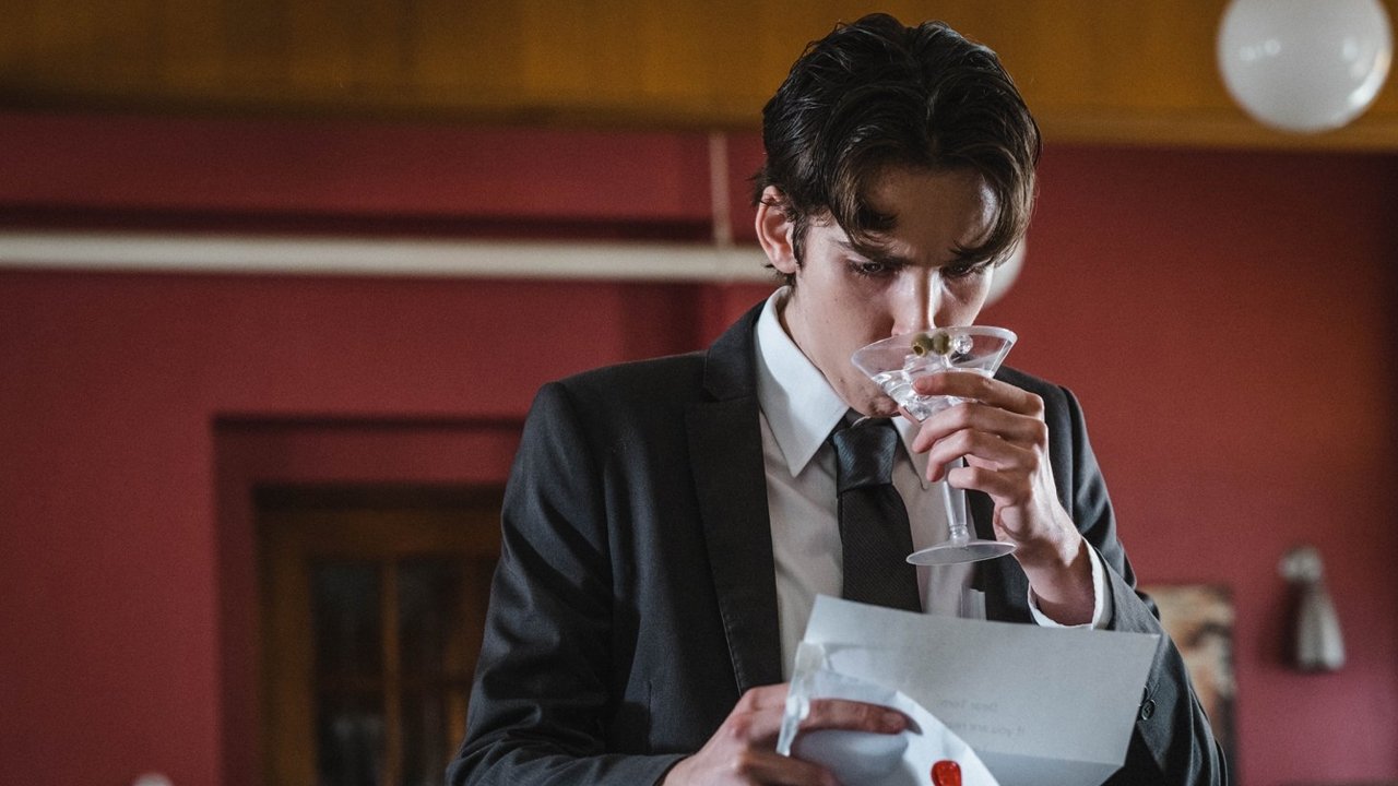 Backdrop for Mr. James Is Dead.