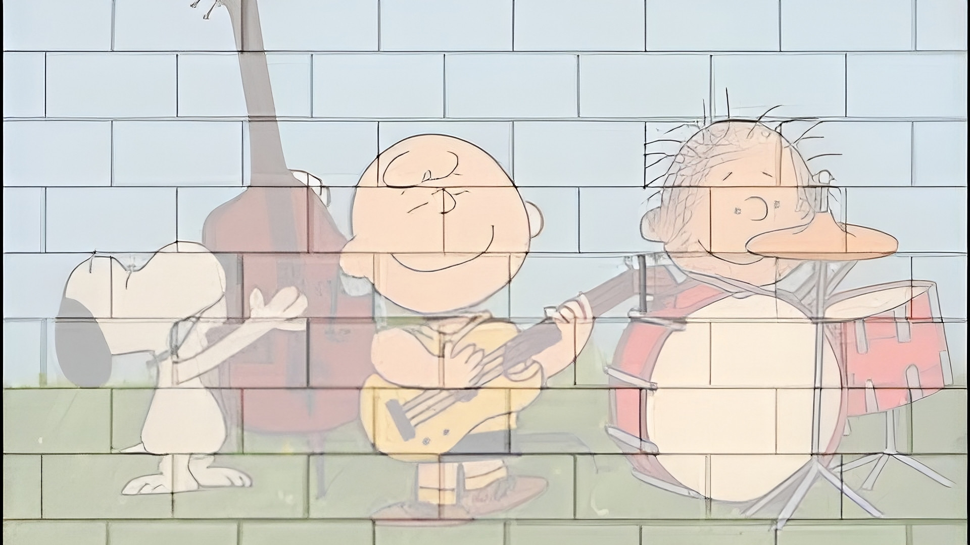 Backdrop for Charlie Brown vs.The Wall