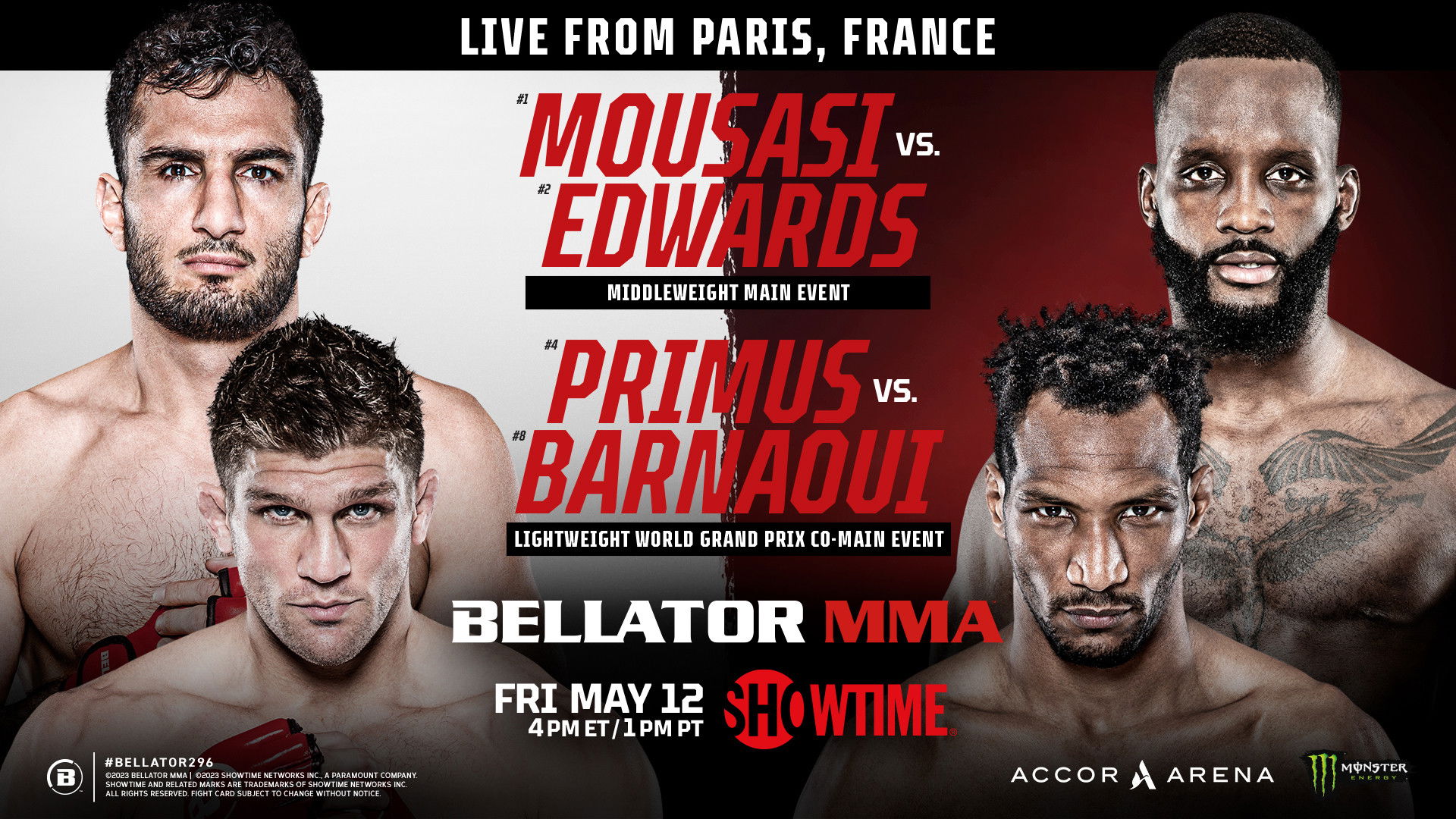 Backdrop for Bellator 296: Mousasi vs. Edwards