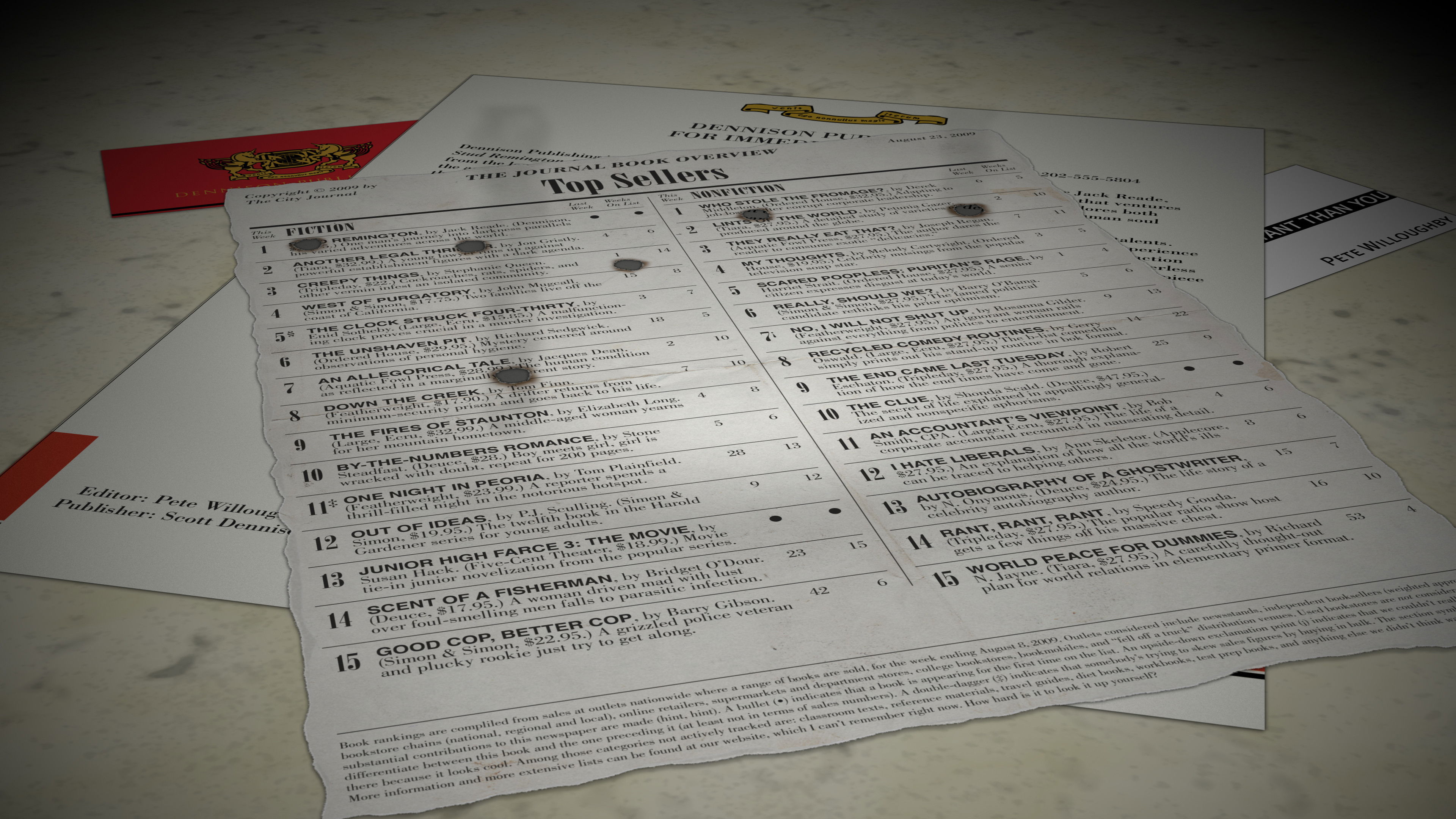 Backdrop for Number One With a Bullet