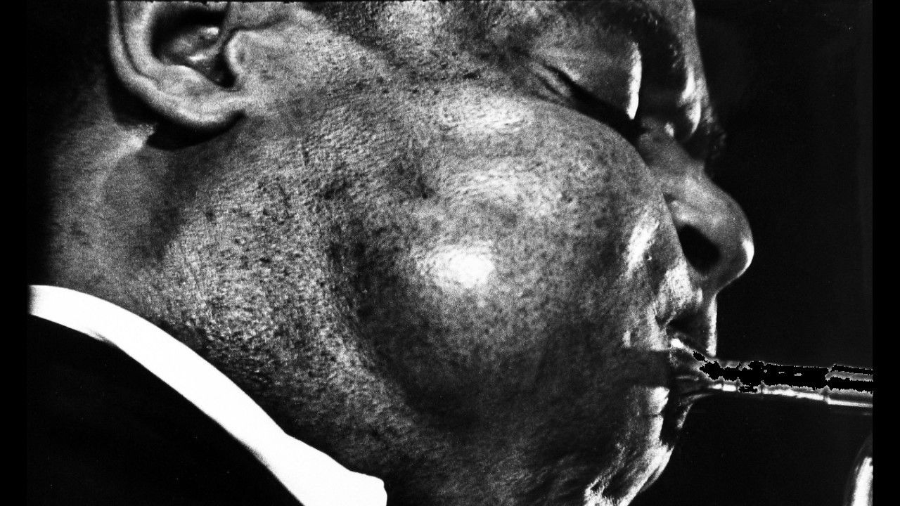 Backdrop for Jazz session: Dizzy Gillepsie en concert au studio 104 - 1970