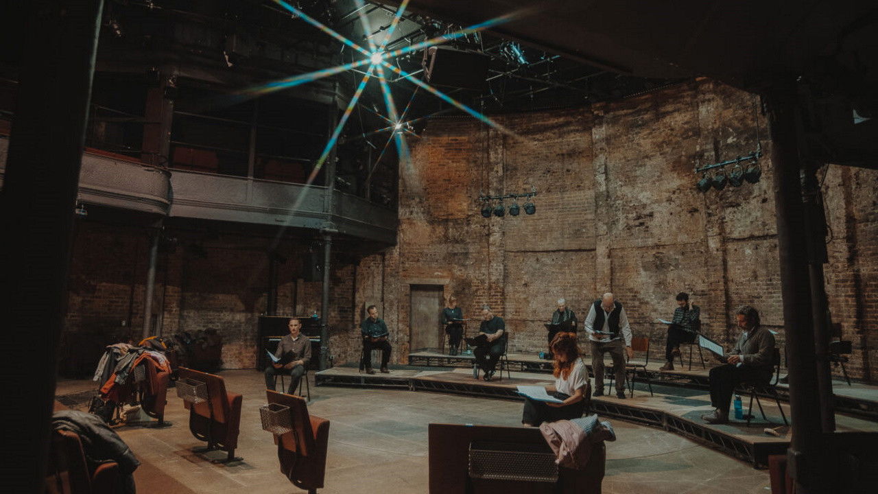 Backdrop for The Dybbuk: Semi-Staged Reading