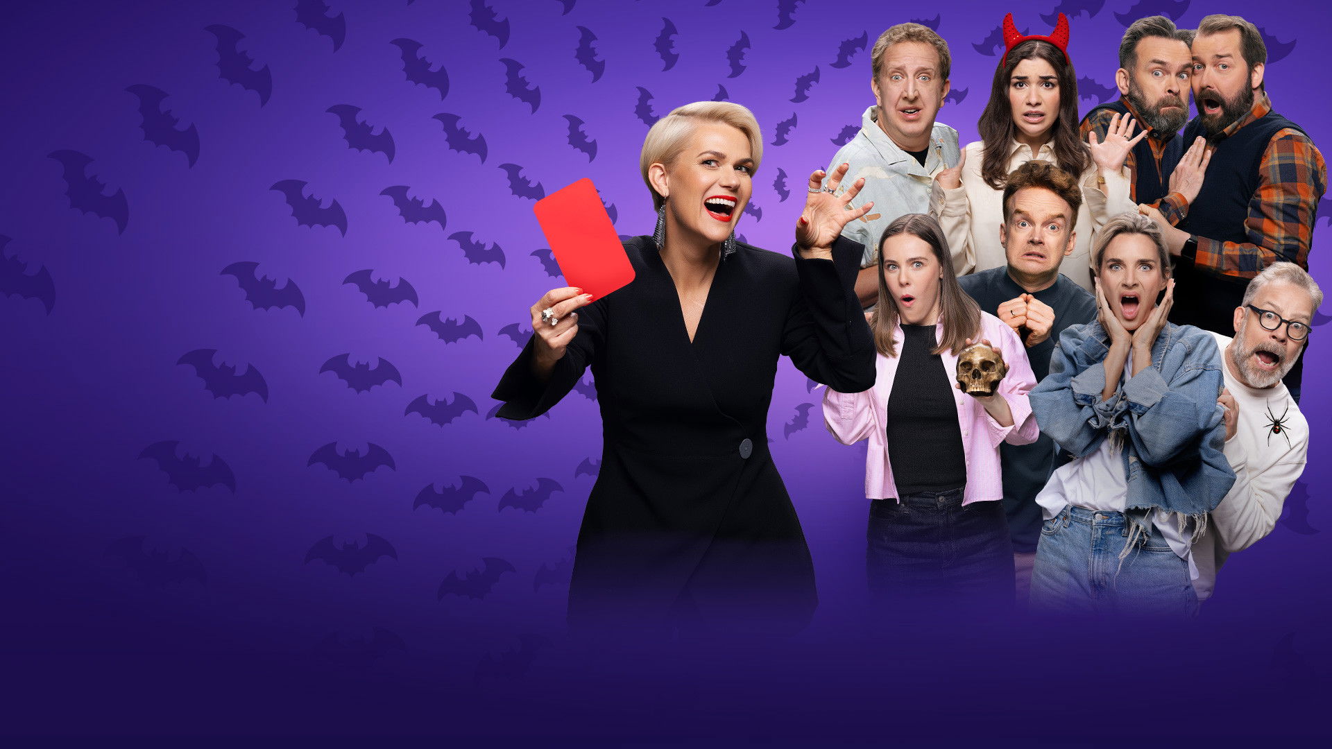 Backdrop for LOL: Last One Laughing - Norway - Halloween Special