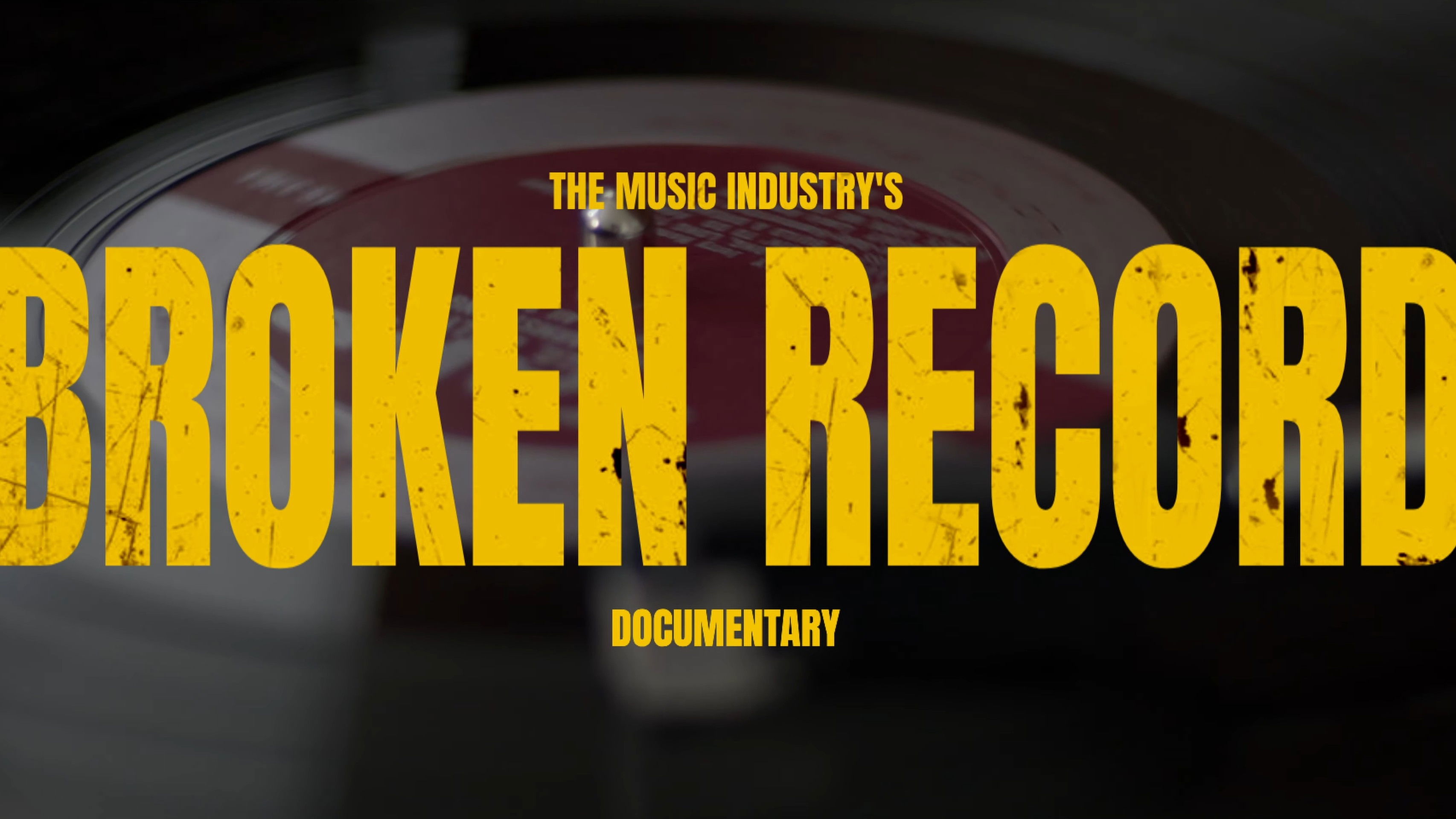 Backdrop for The Music Industry's Broken Record