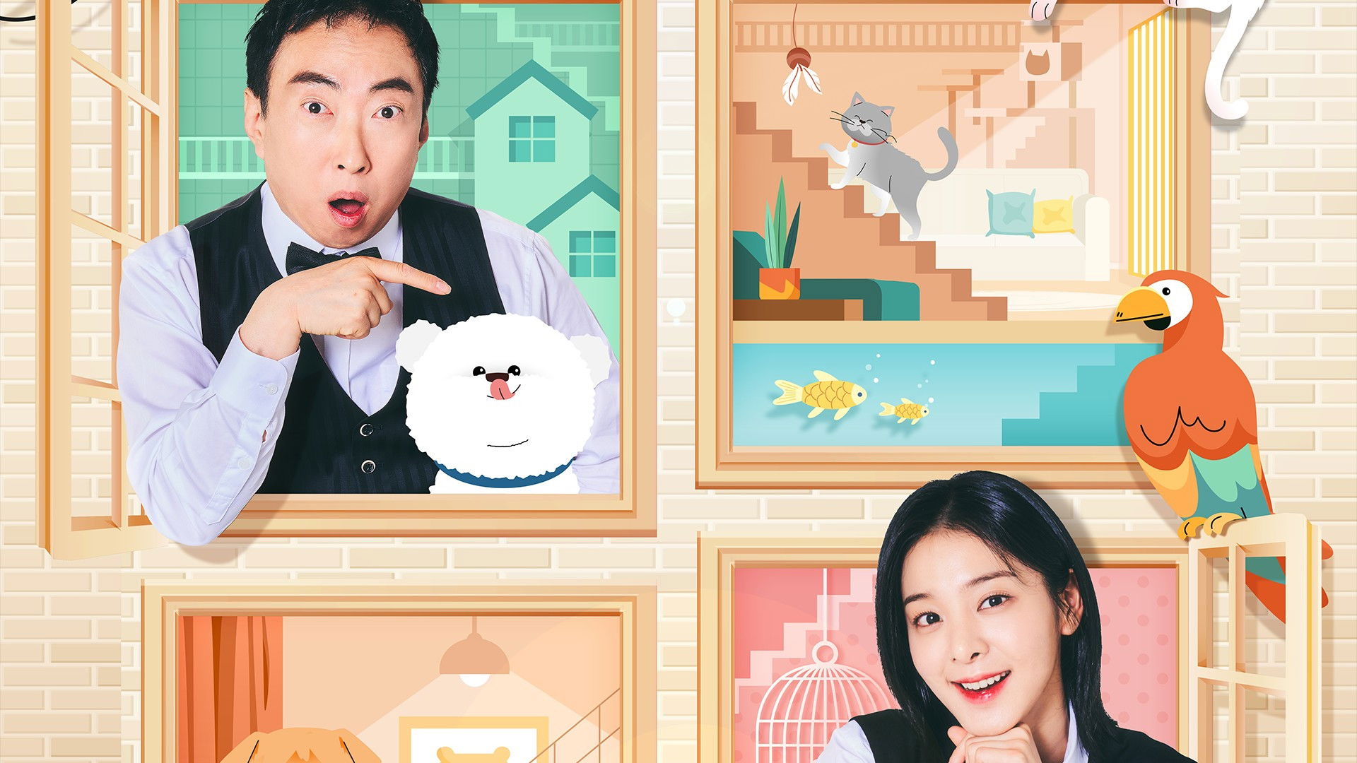 Backdrop for My Pet House