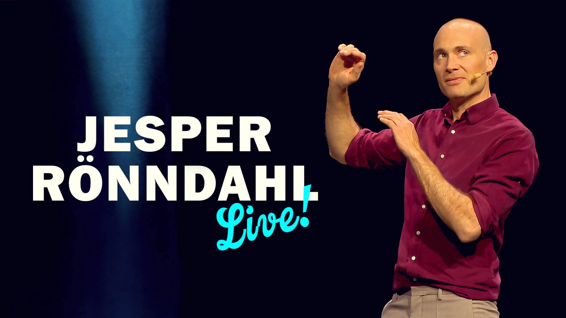Backdrop for Jesper Rönndahl live