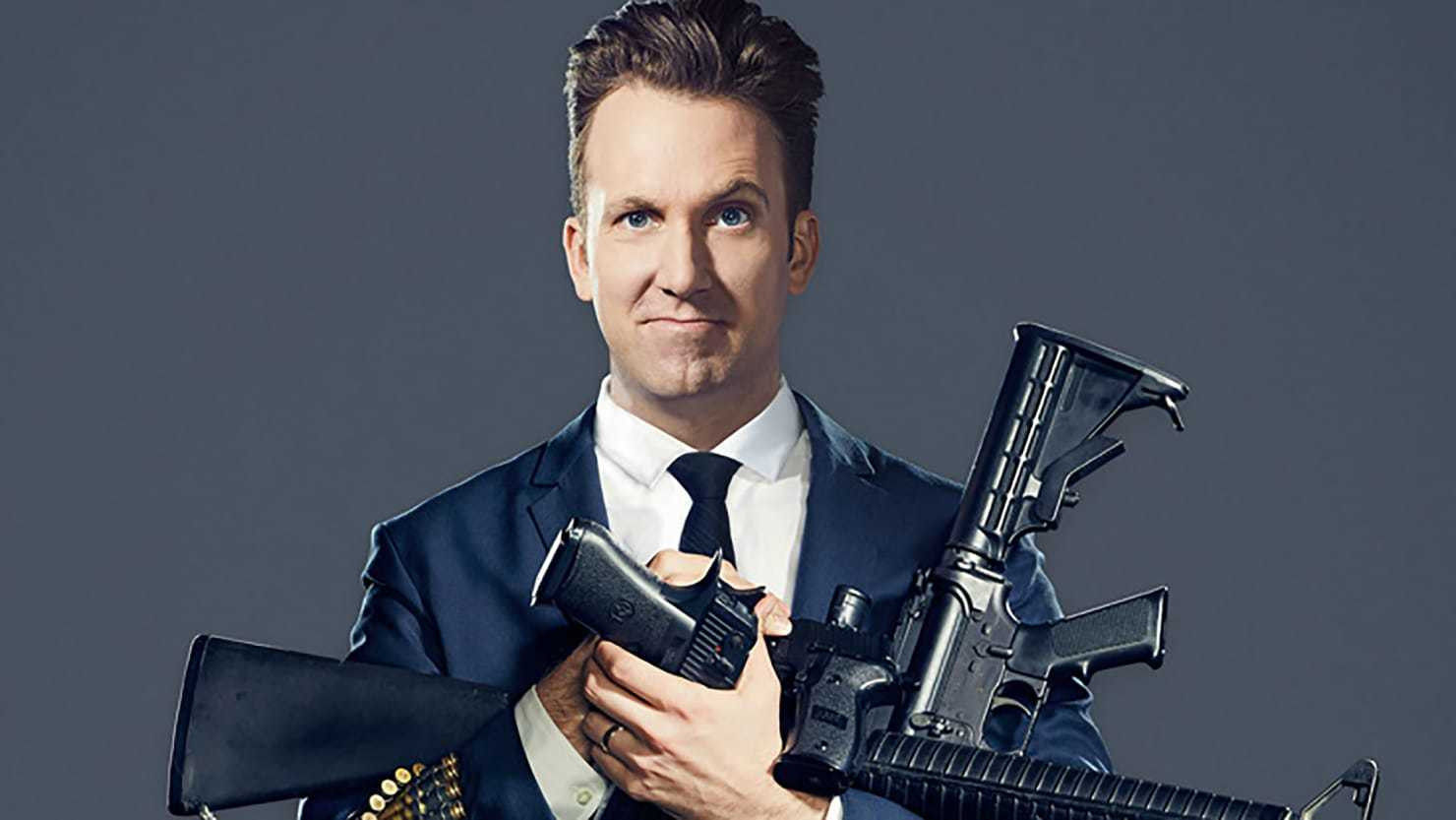 Backdrop for Jordan Klepper Solves Guns