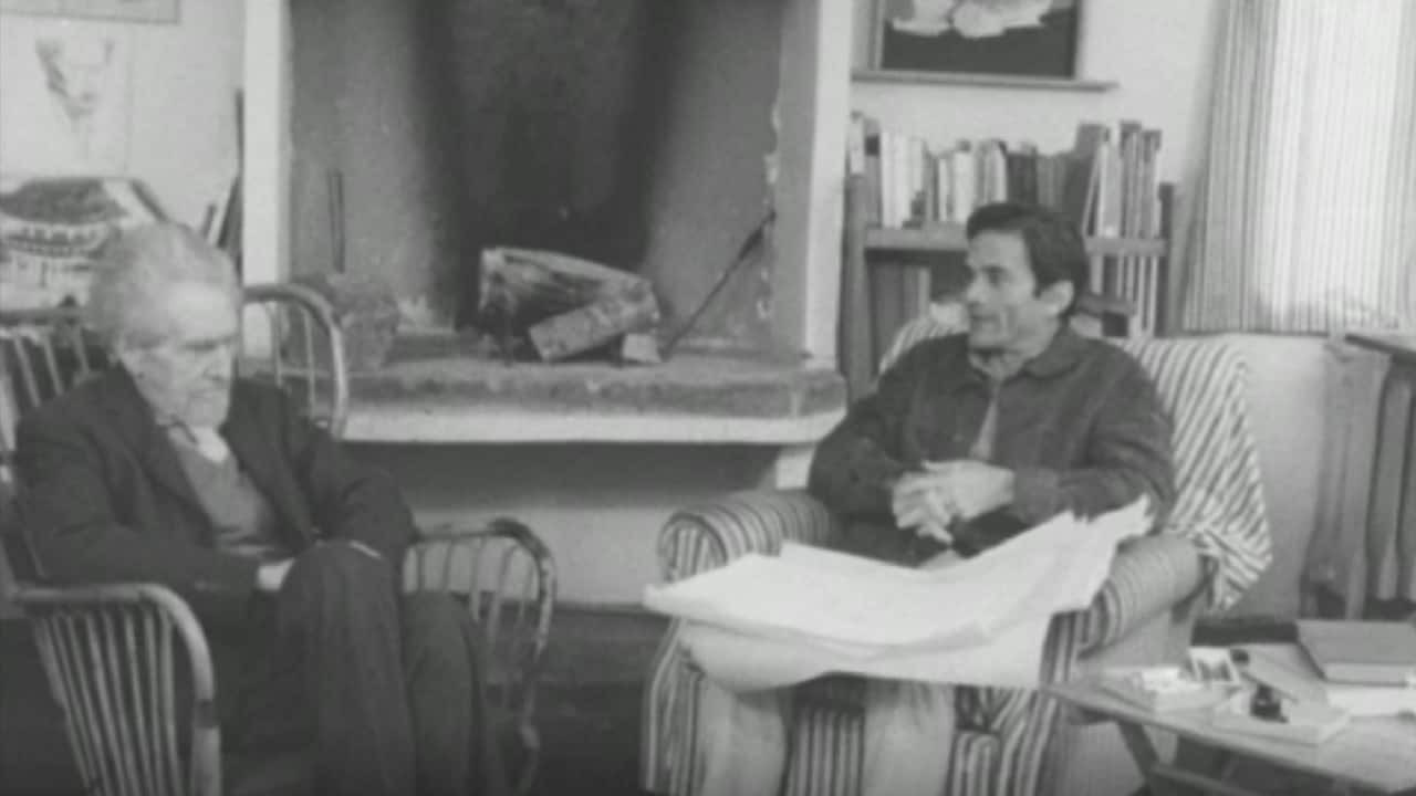 Backdrop for Pasolini Interviews: Ezra Pound