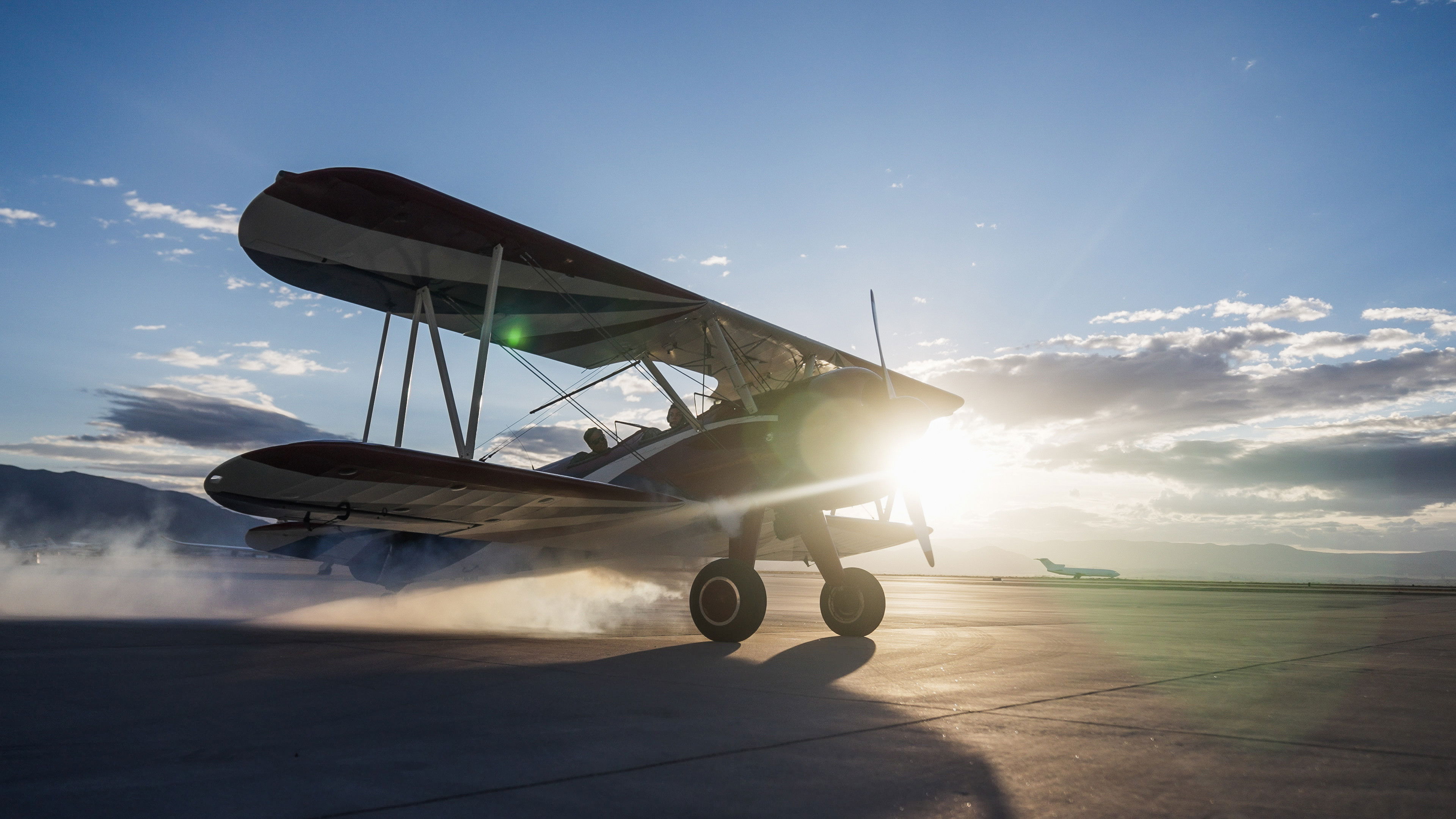 Backdrop for First Flights with Kate Broug