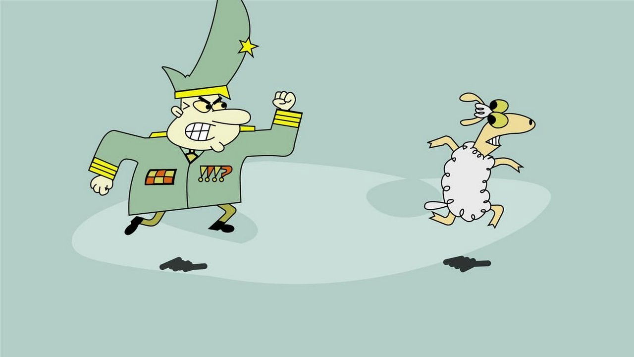 Backdrop for Sheep in the Big City