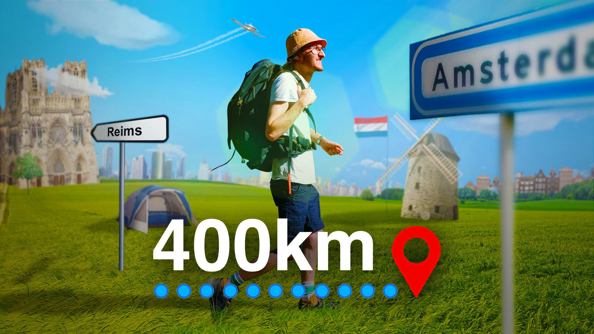 Backdrop for 400km à pied jusqu'à Amsterdam (le plus gros défi de ma vie)