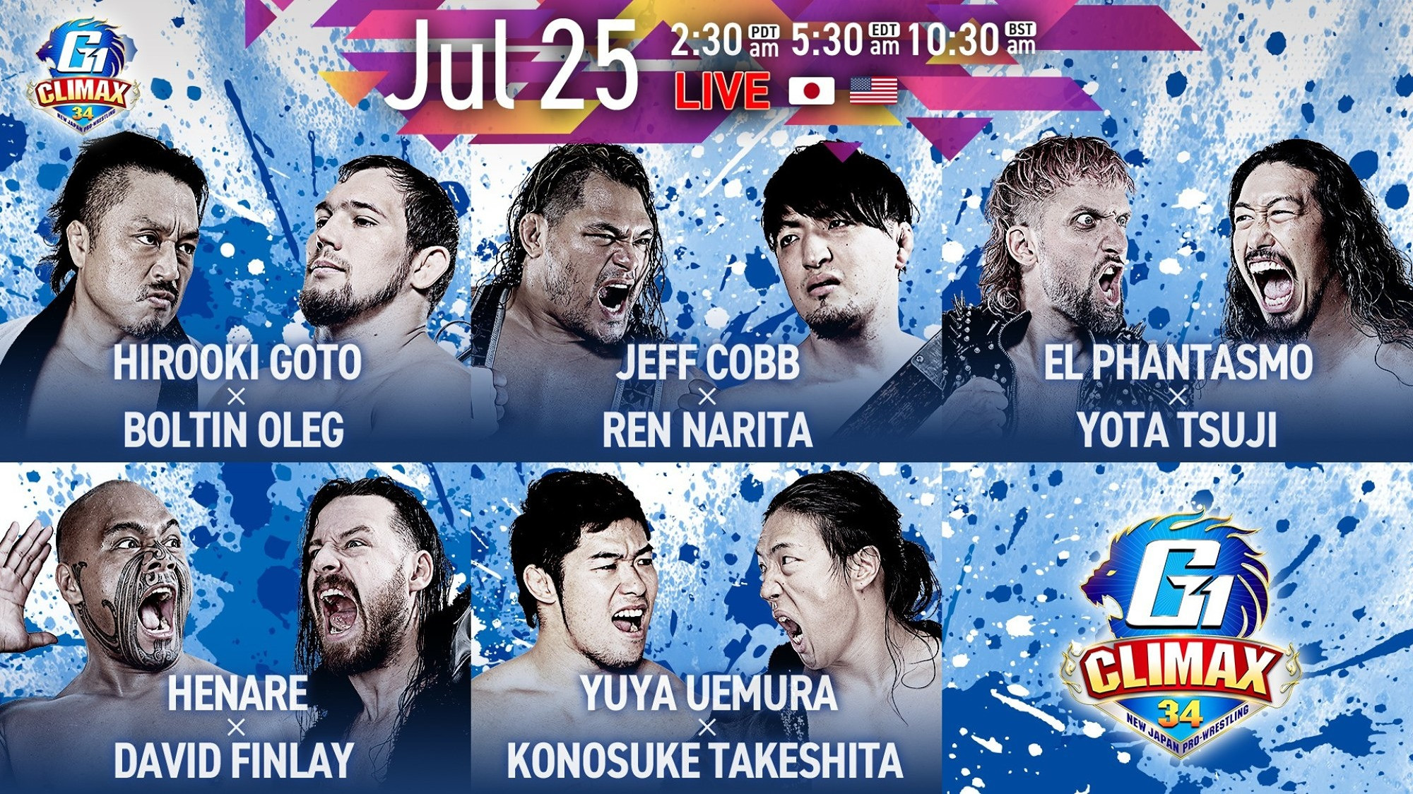 Backdrop for NJPW G1 Climax 34: Day 4