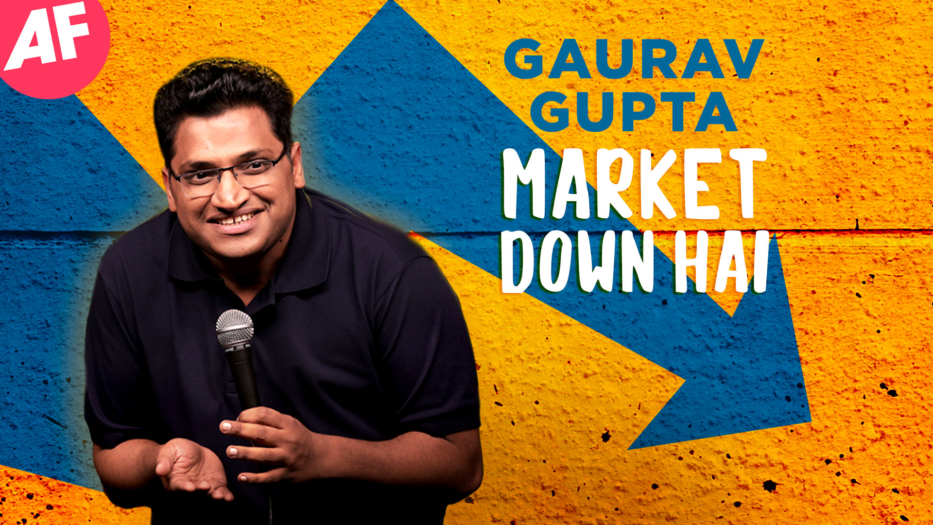 Backdrop for Gaurav Gupta: Market Down Hai