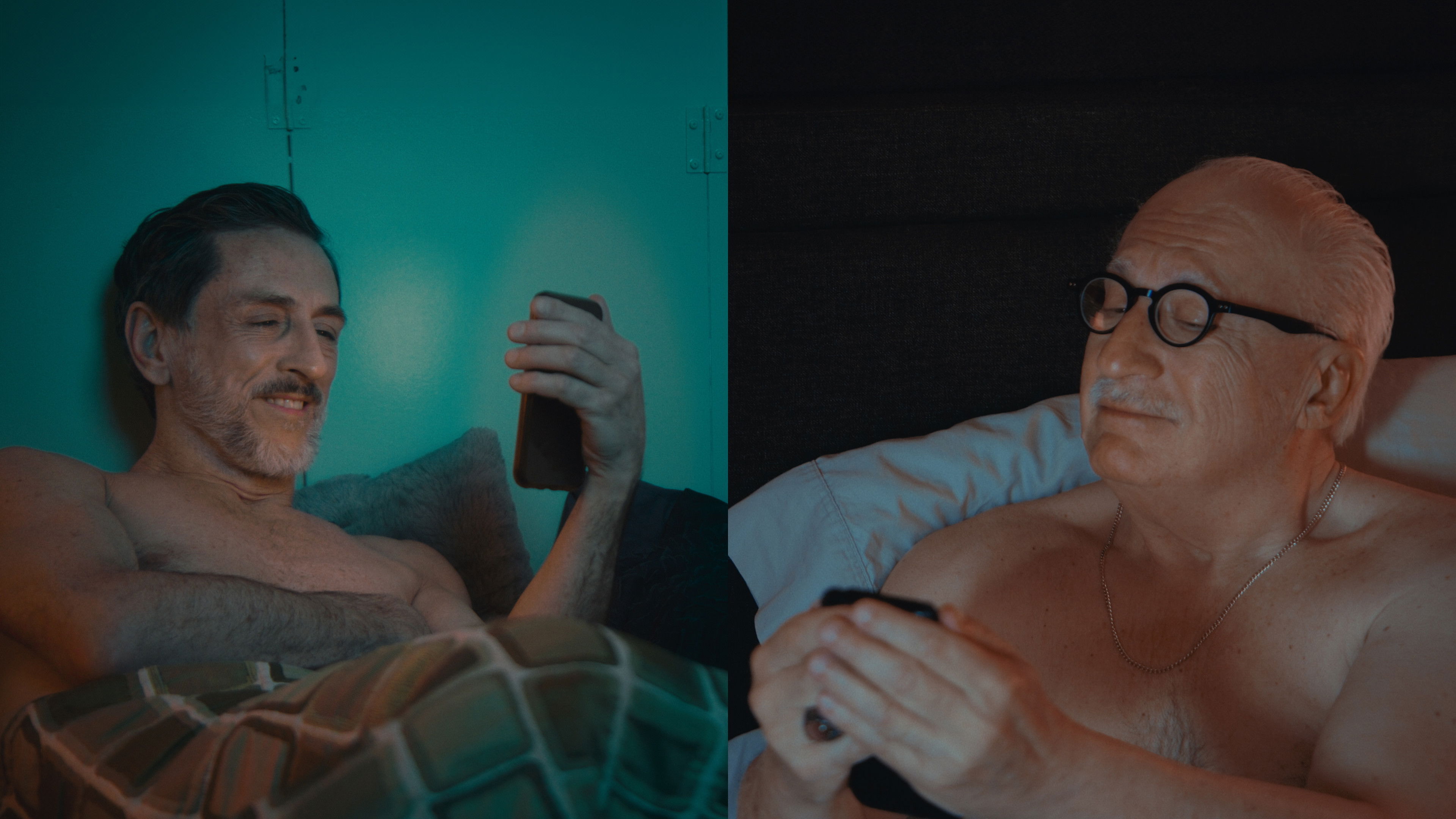 Backdrop for Old Guys in Bed