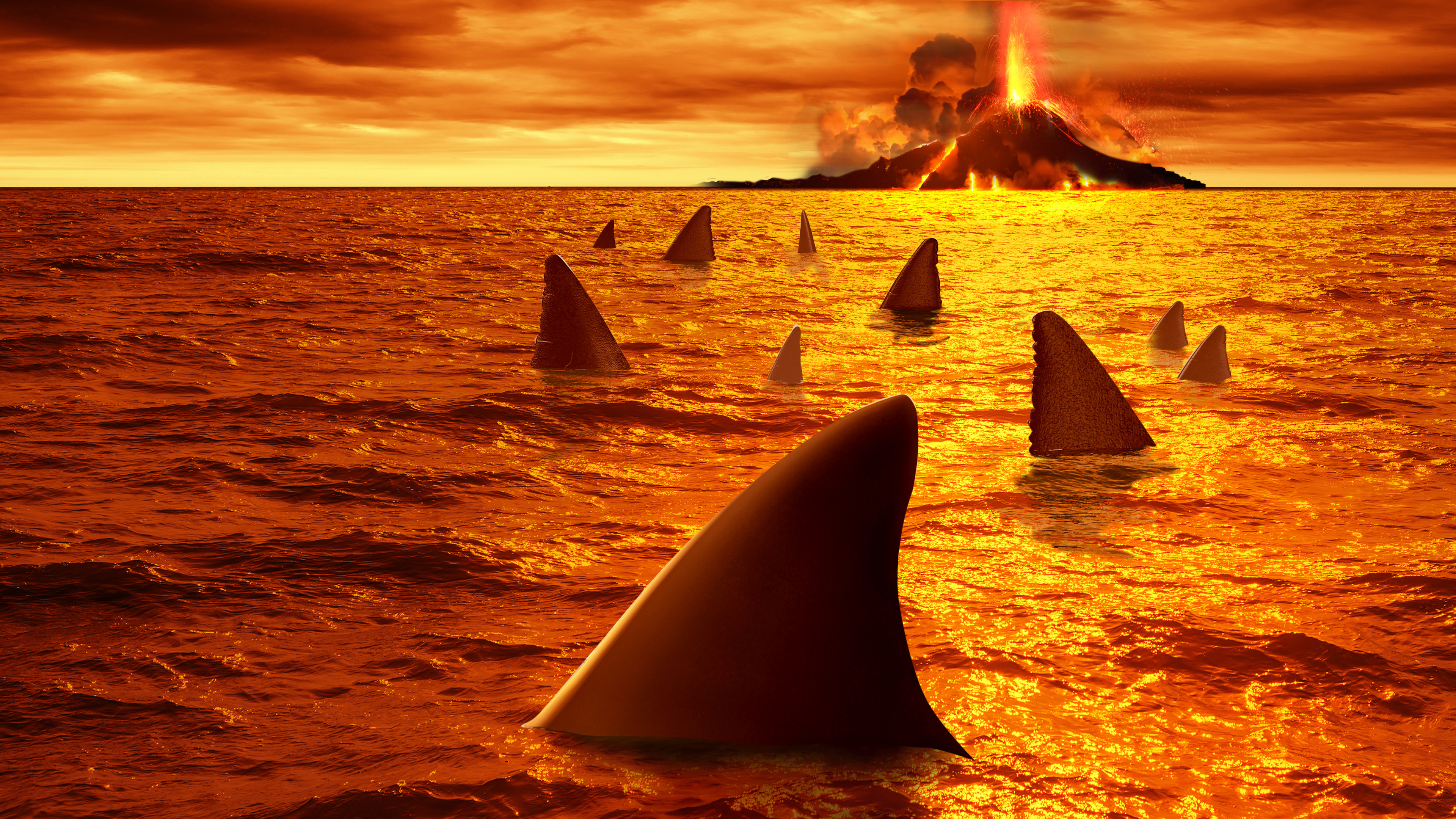 Backdrop for Sharkcano