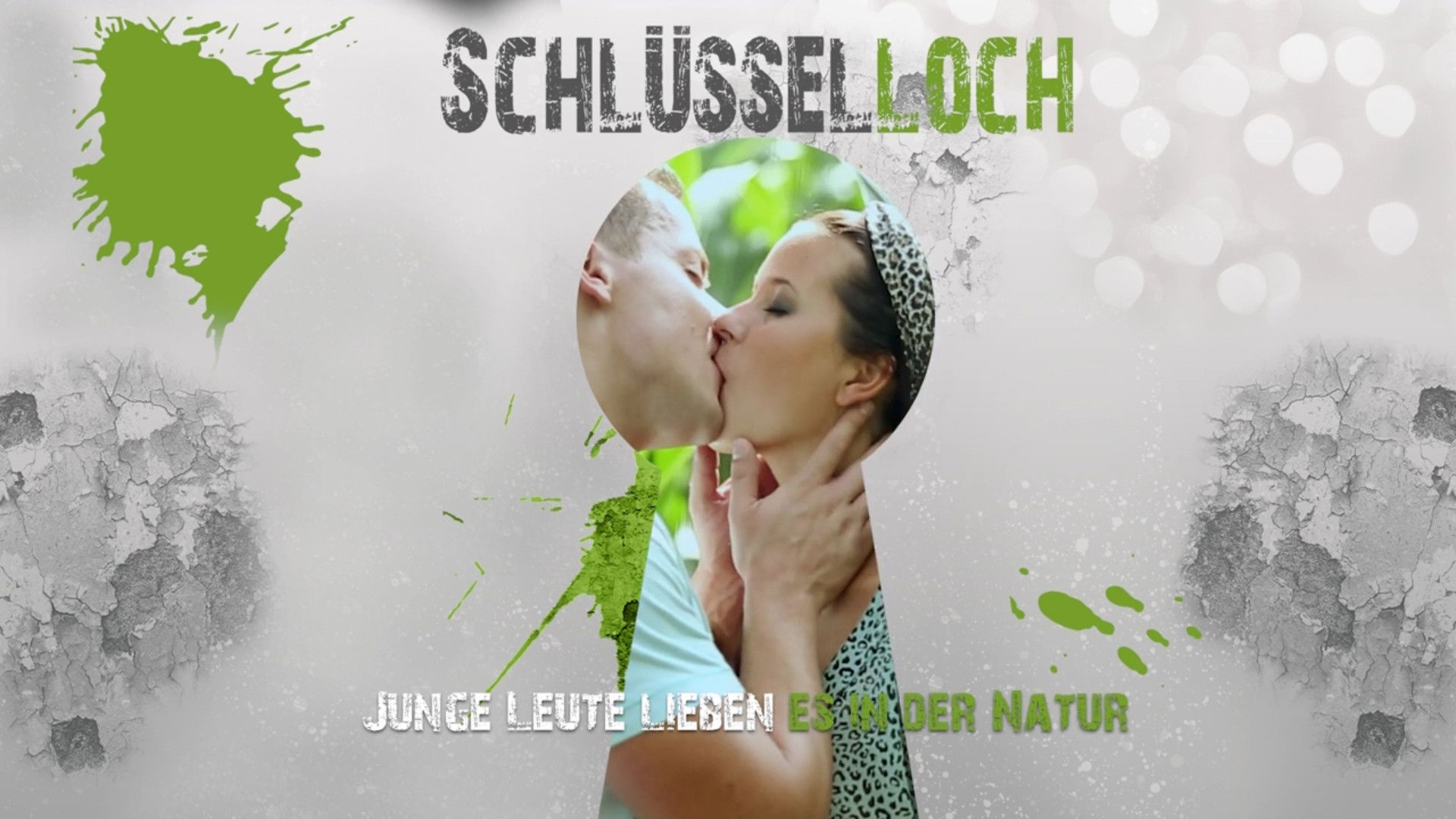 Backdrop for Schlüsselloch - Junge Leute lieben es in der Natur