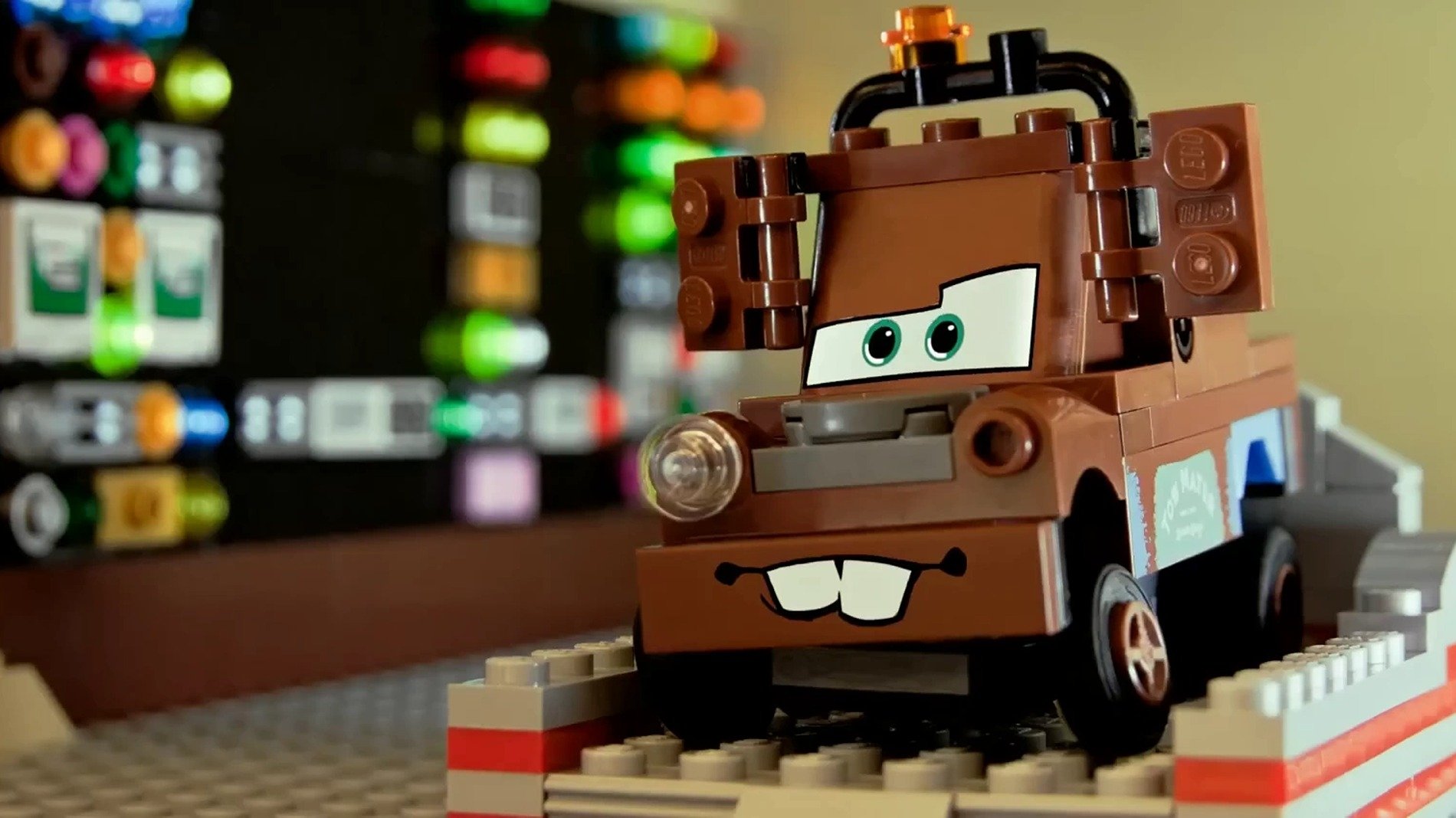 Backdrop for Mater's Brick Tales: The Great Race Case