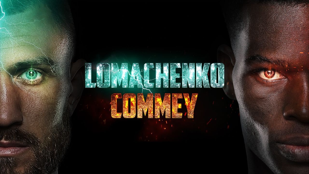 Backdrop for Vasyl Lomachenko vs. Richard Commey