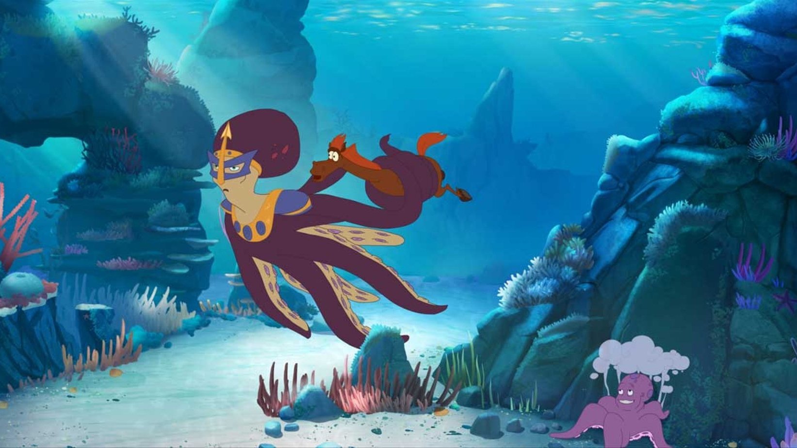 Backdrop for Three Heroes and the King of the Sea