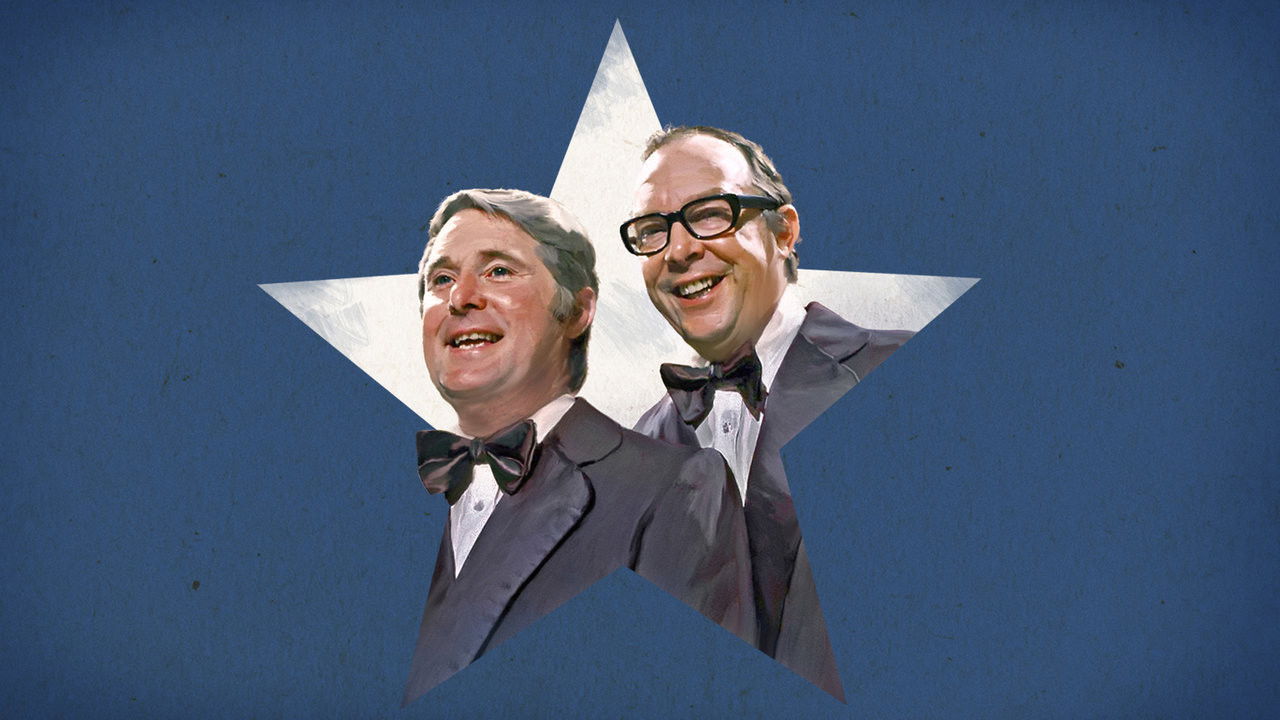 Backdrop for Morecambe & Wise in America