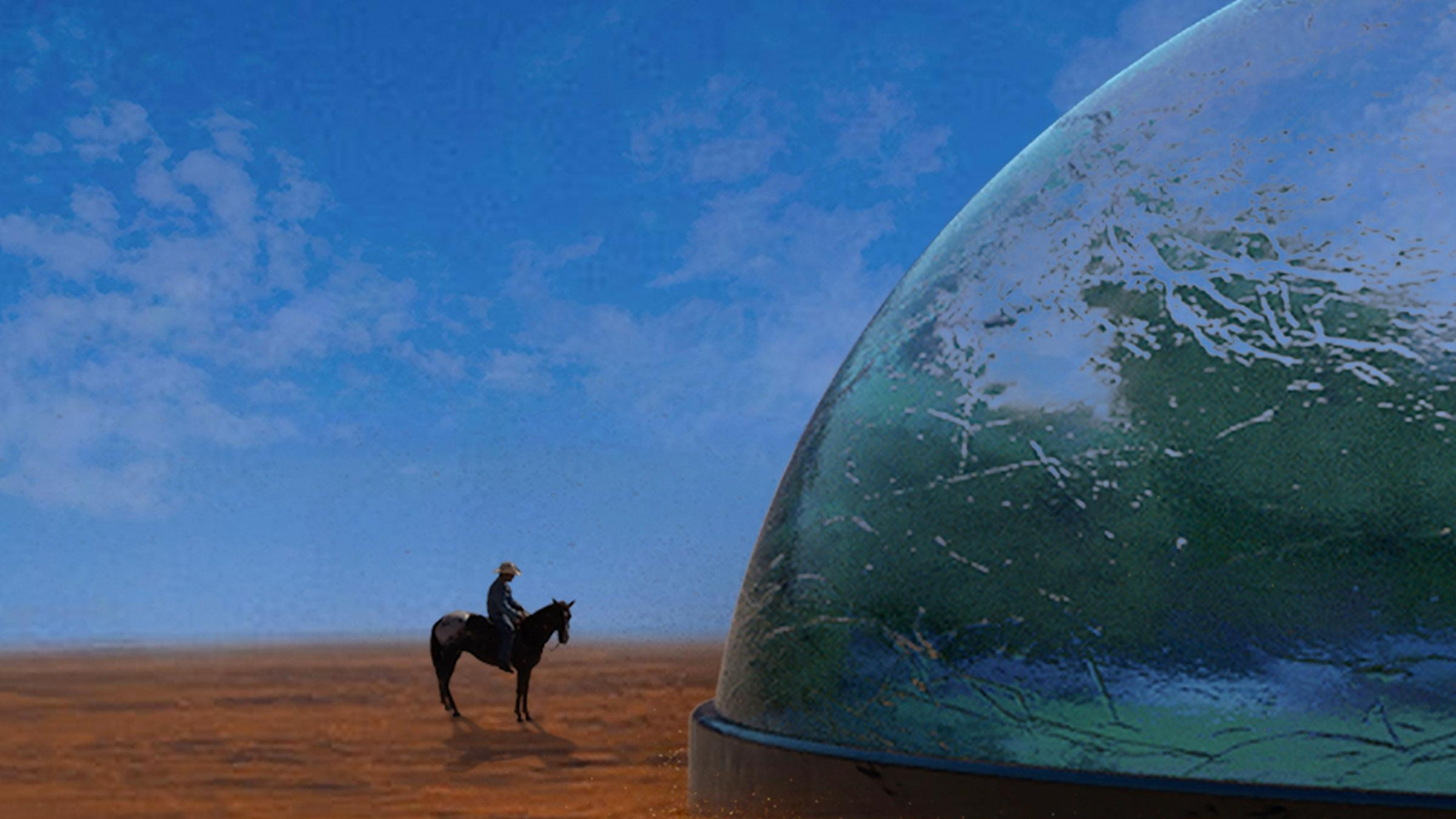 Backdrop for Blue Skies on Mars