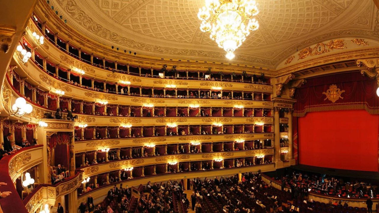 Backdrop for La Scala Theatre: the Temple of Wonders