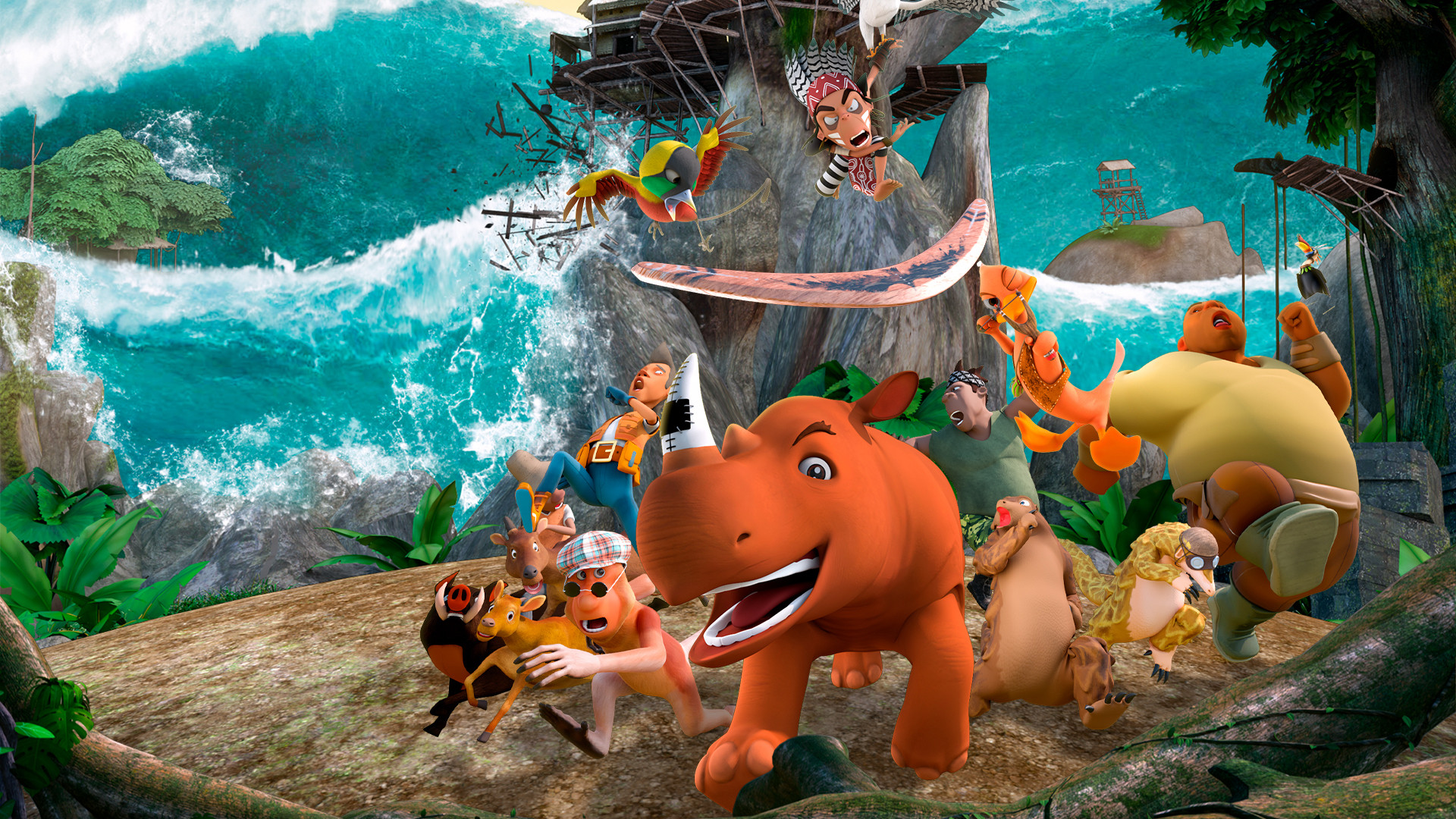 Backdrop for Riki Rhino: The Bird Kingdom