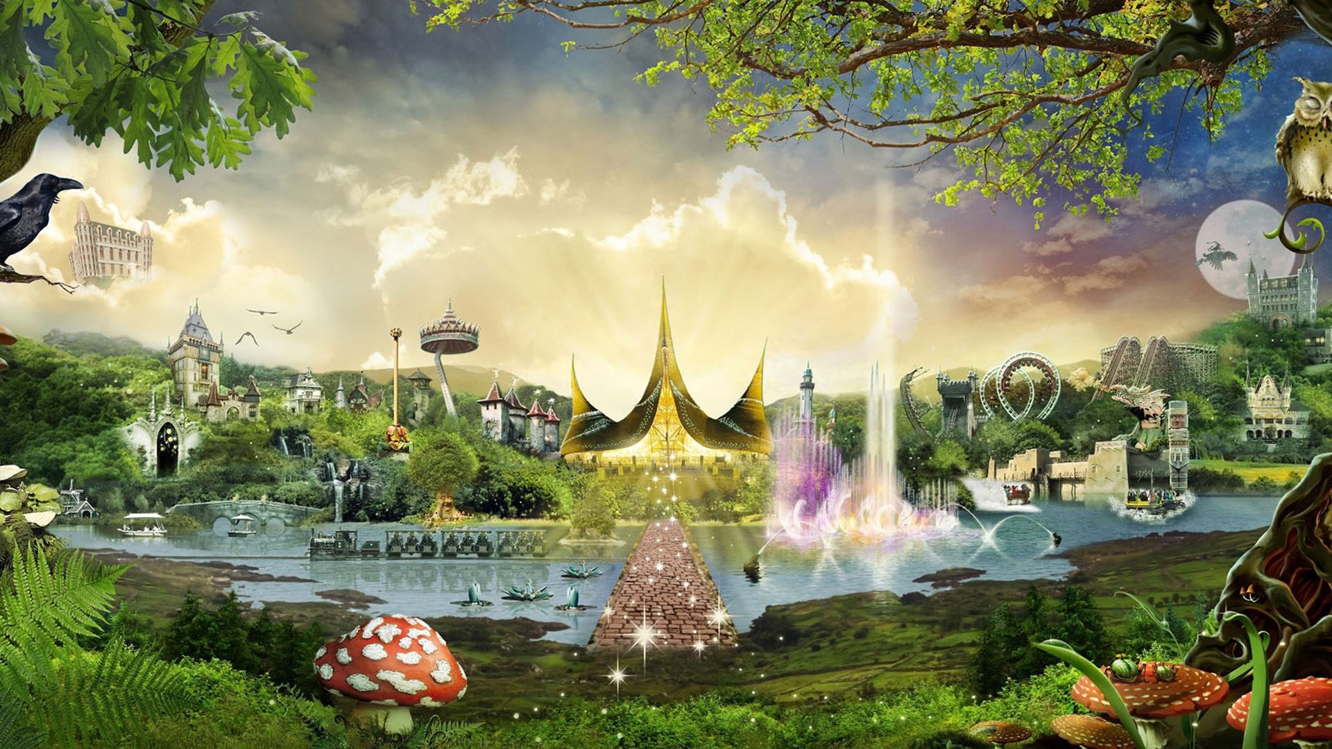 Backdrop for Efteling: De Magische Klok