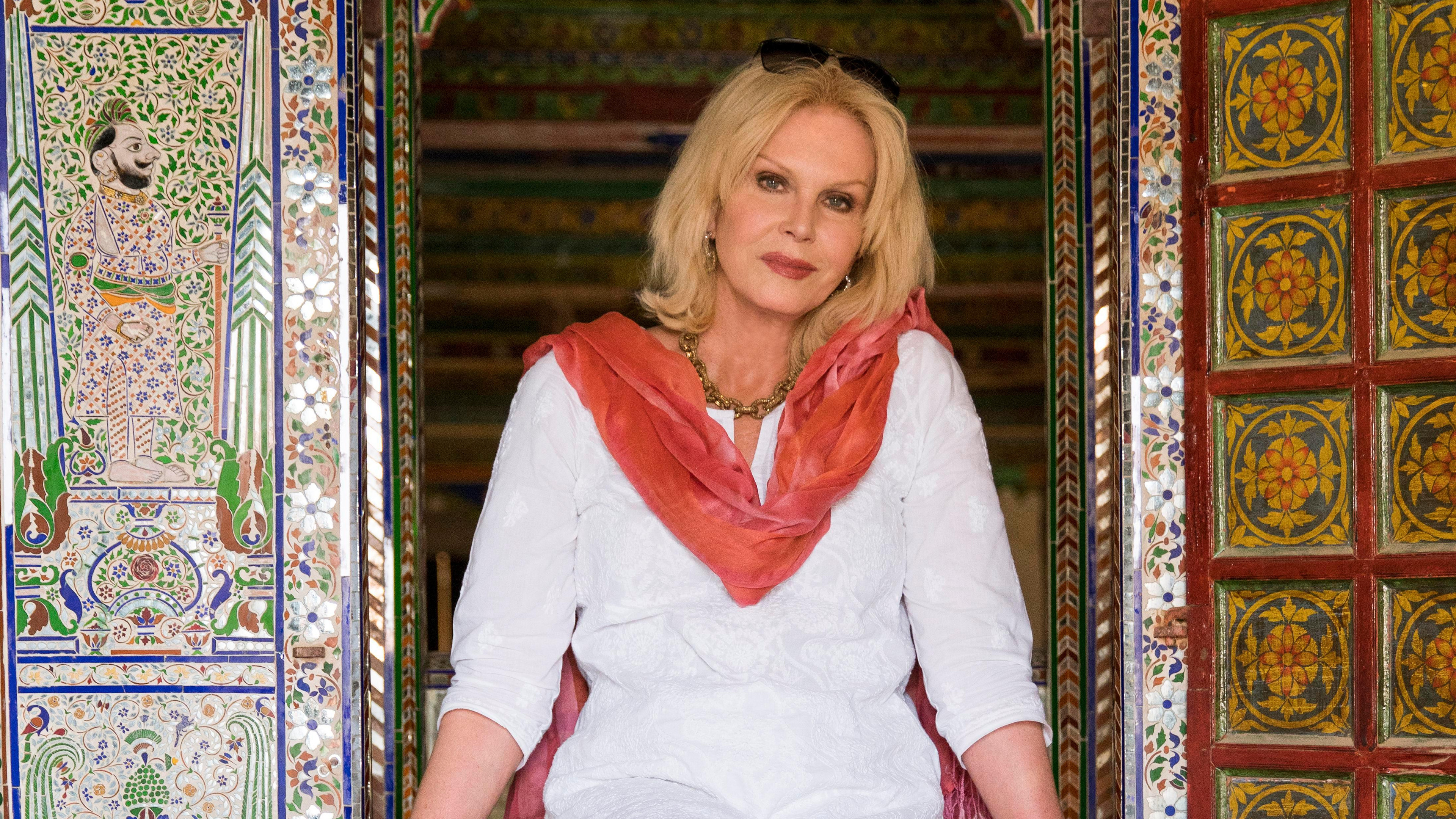 Backdrop for Joanna Lumley's India