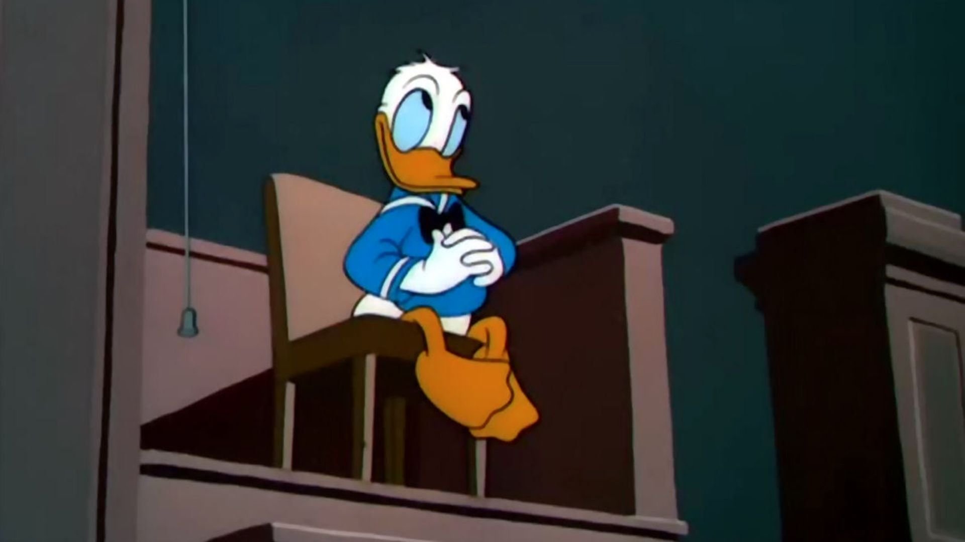 Backdrop for The Trial of Donald Duck