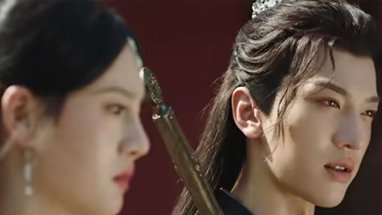 Backdrop for Blades Amid Blossoms