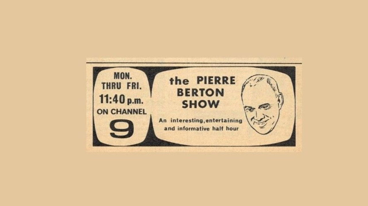 Backdrop for The Pierre Berton Show