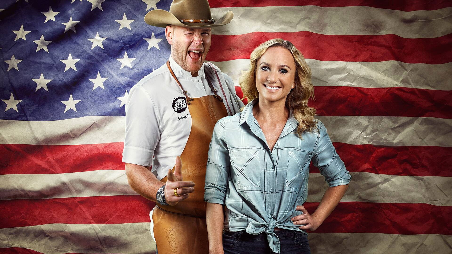 Backdrop for Världens bästa burgare