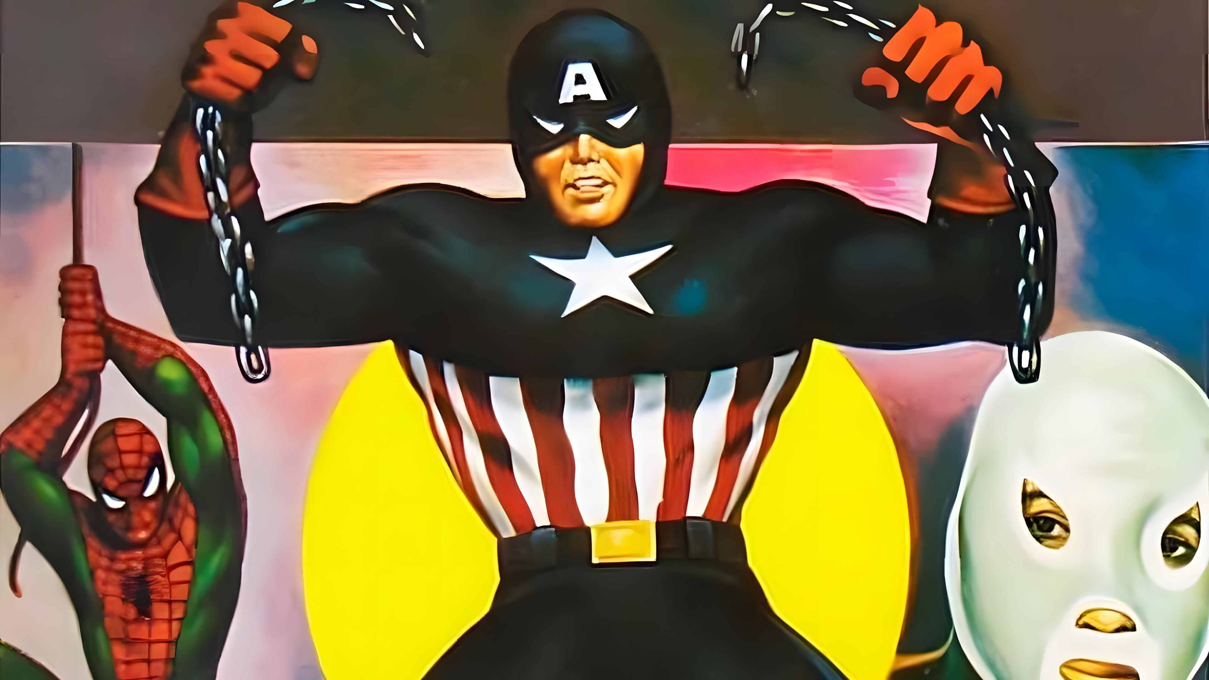 Backdrop for Three Giant Men