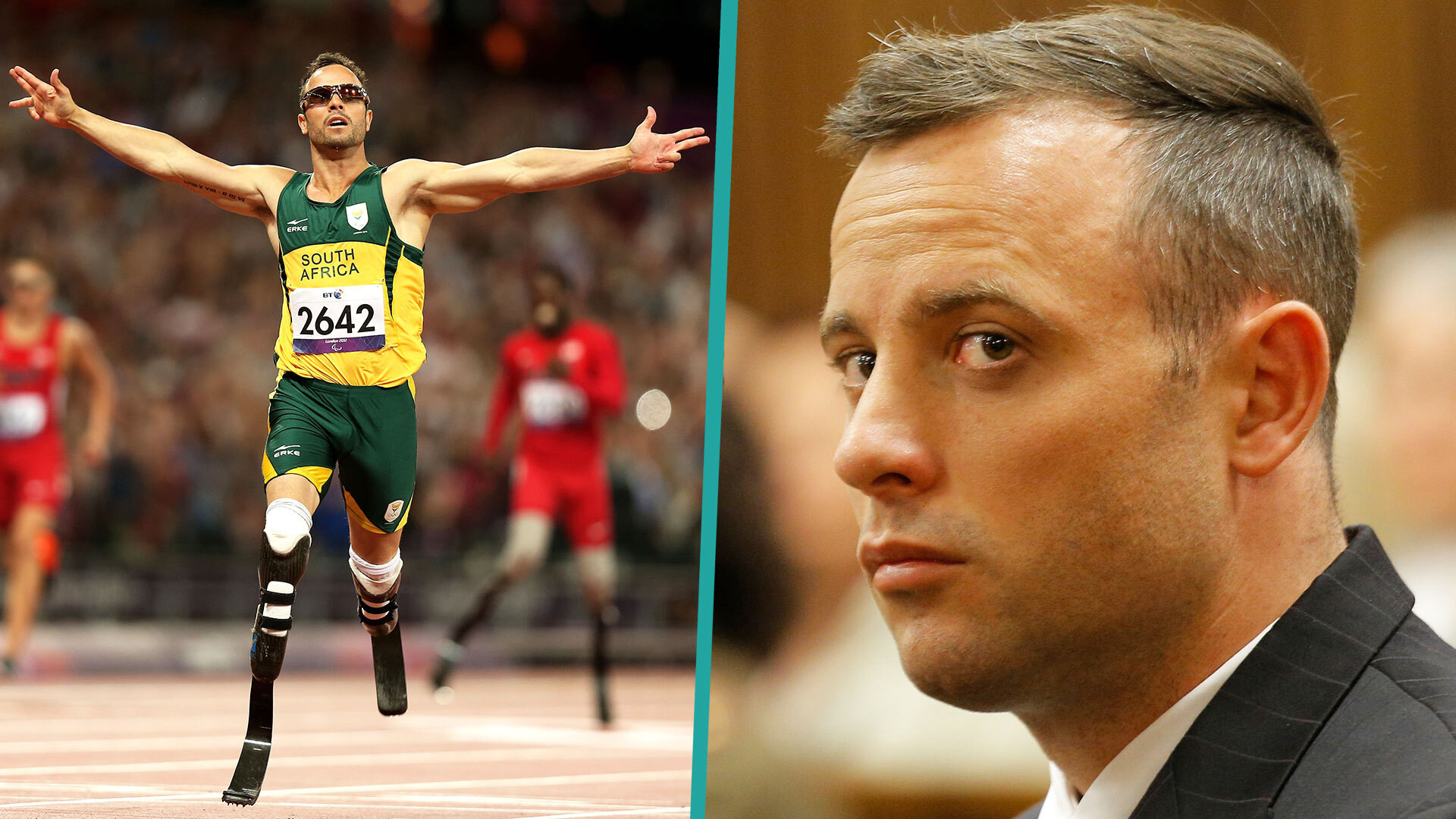 Backdrop for Pistorius