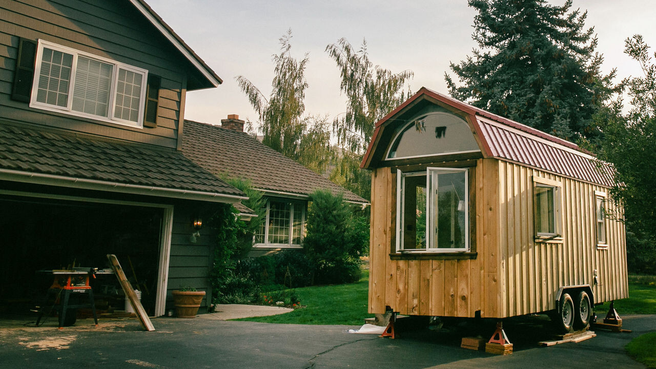 Backdrop for Small is Beautiful: A Tiny House Documentary