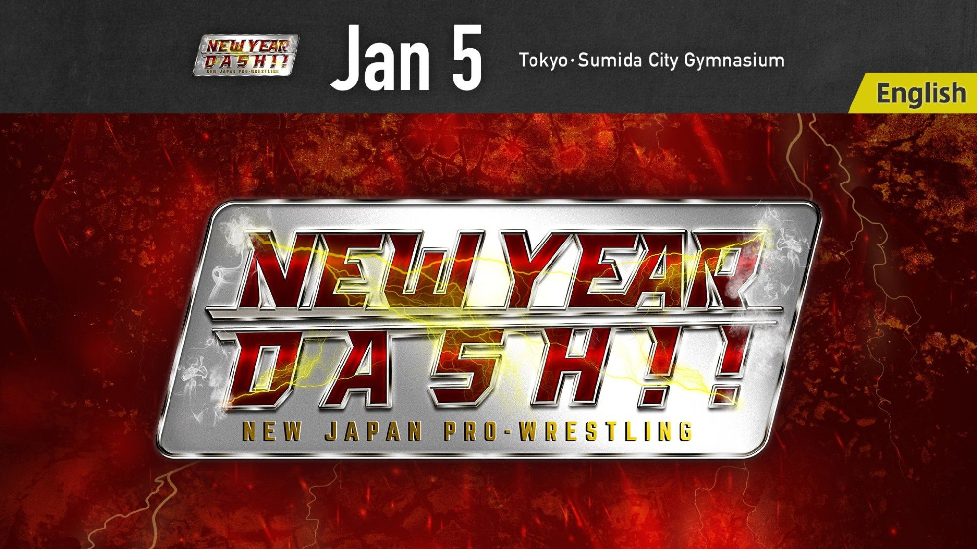 Backdrop for NJPW New Year Dash!! 2024