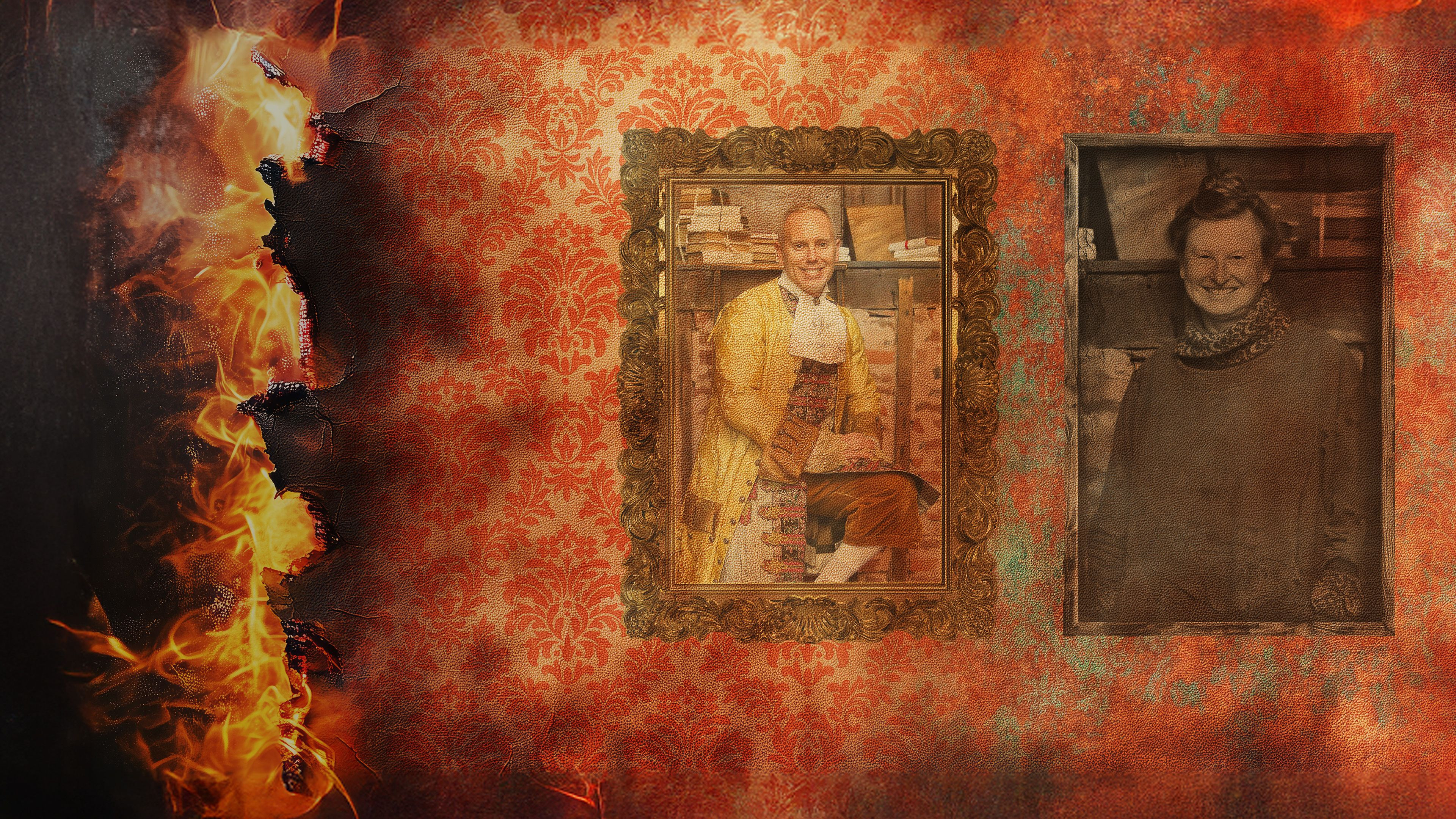 Backdrop for The Great Fire of London with Rob Rinder & Ruth Goodman