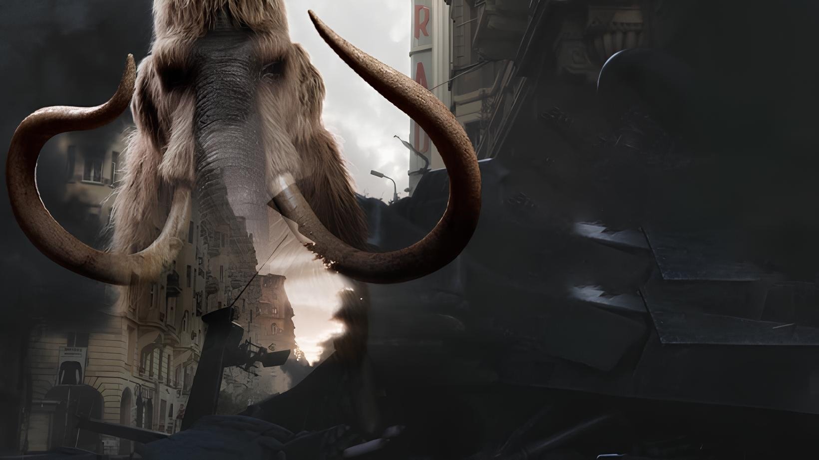 Backdrop for Oscar: The Return of the Mammoth