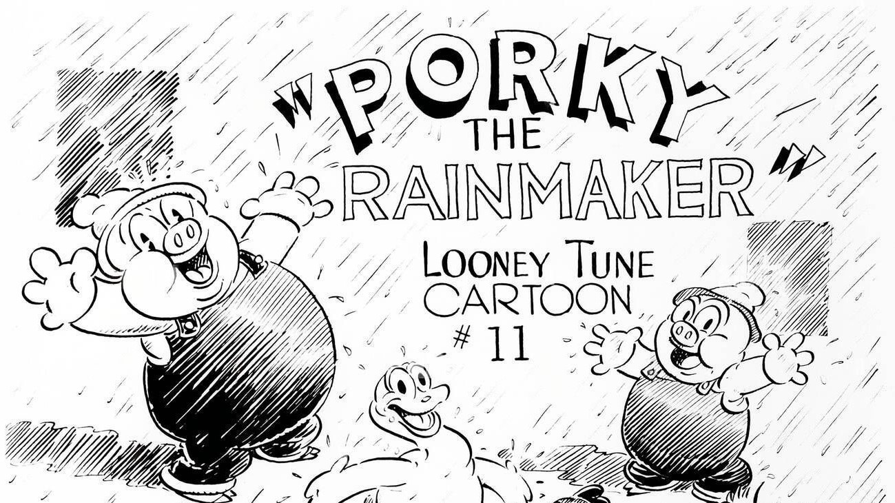 Backdrop for Porky the Rain-Maker