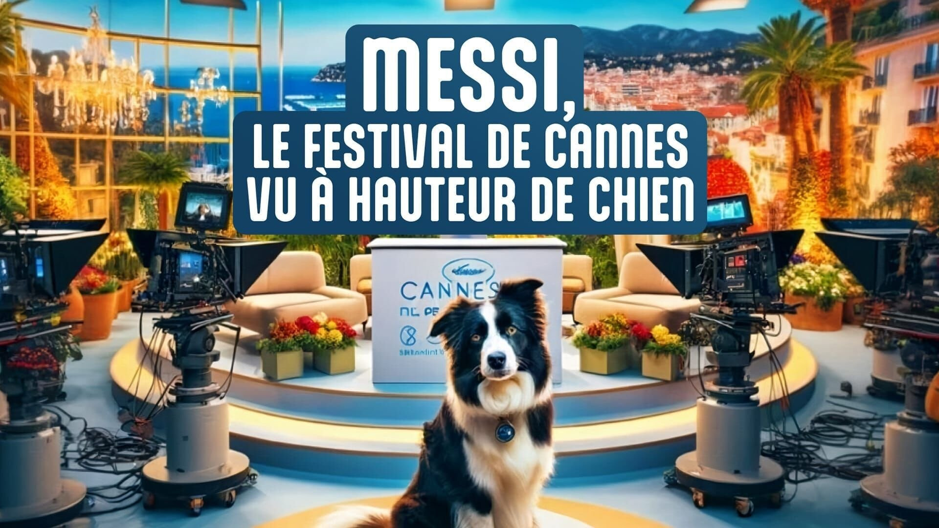 Backdrop for Messi: The Cannes Film Festival from a Dog's Eye View