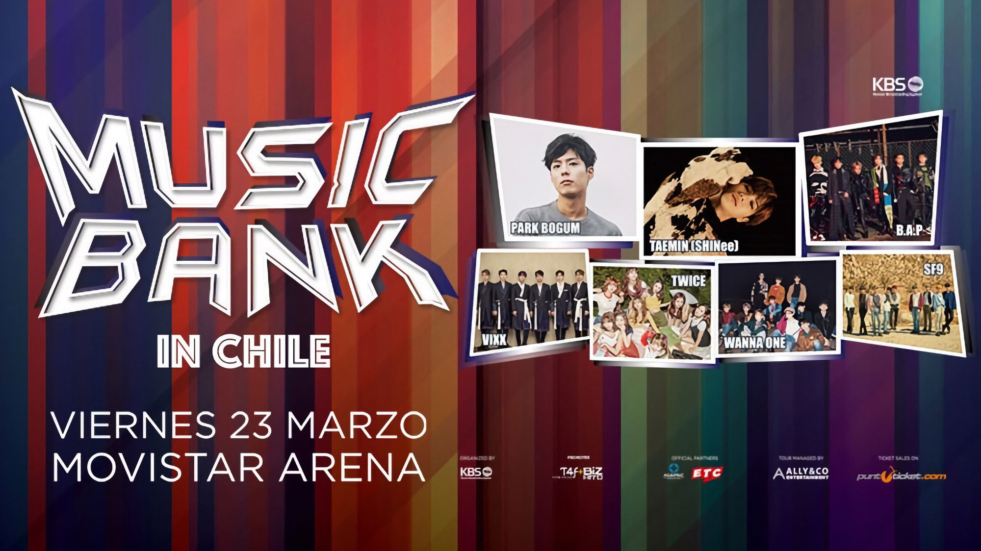 Backdrop for Music Bank in Chile 2018