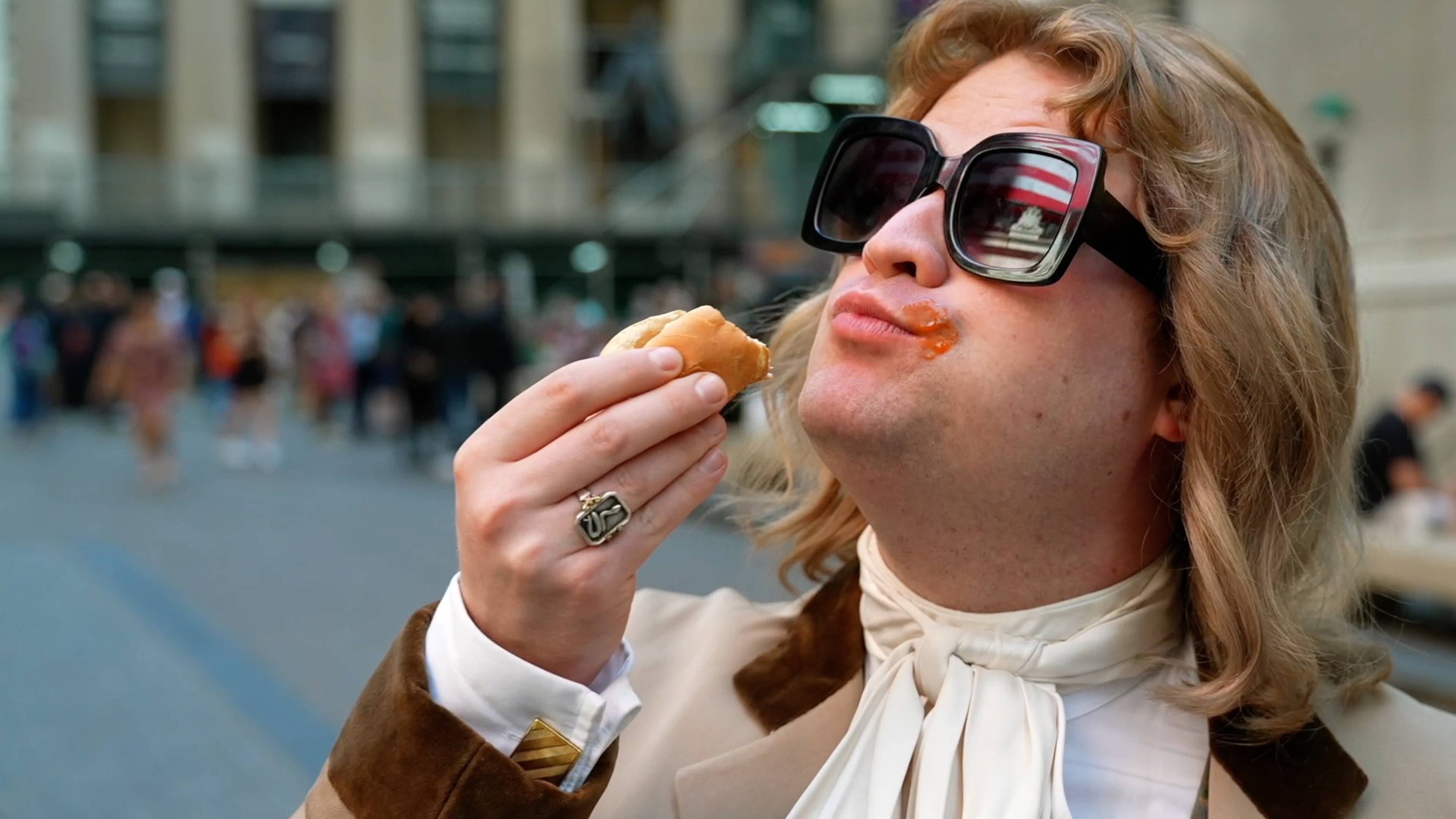 Backdrop for Oscar Wilde About America