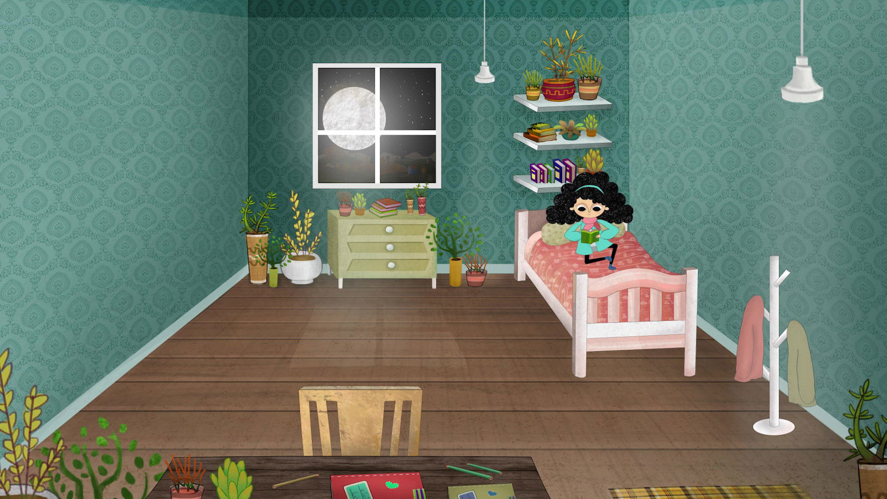 Backdrop for Vivi Wolf and the Magical Room